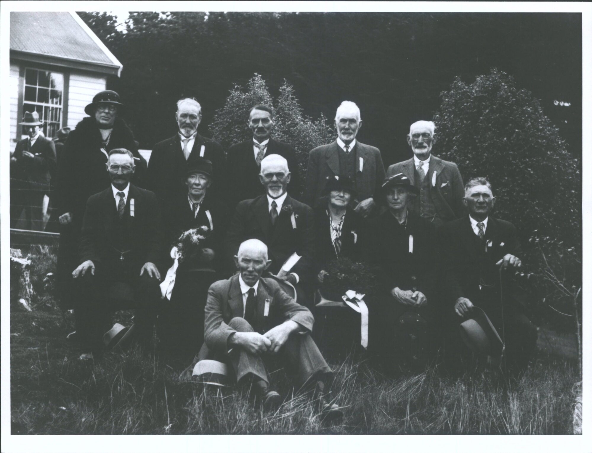 School Reunion 1862-1872 Group [Purakanui School?] taken 1936