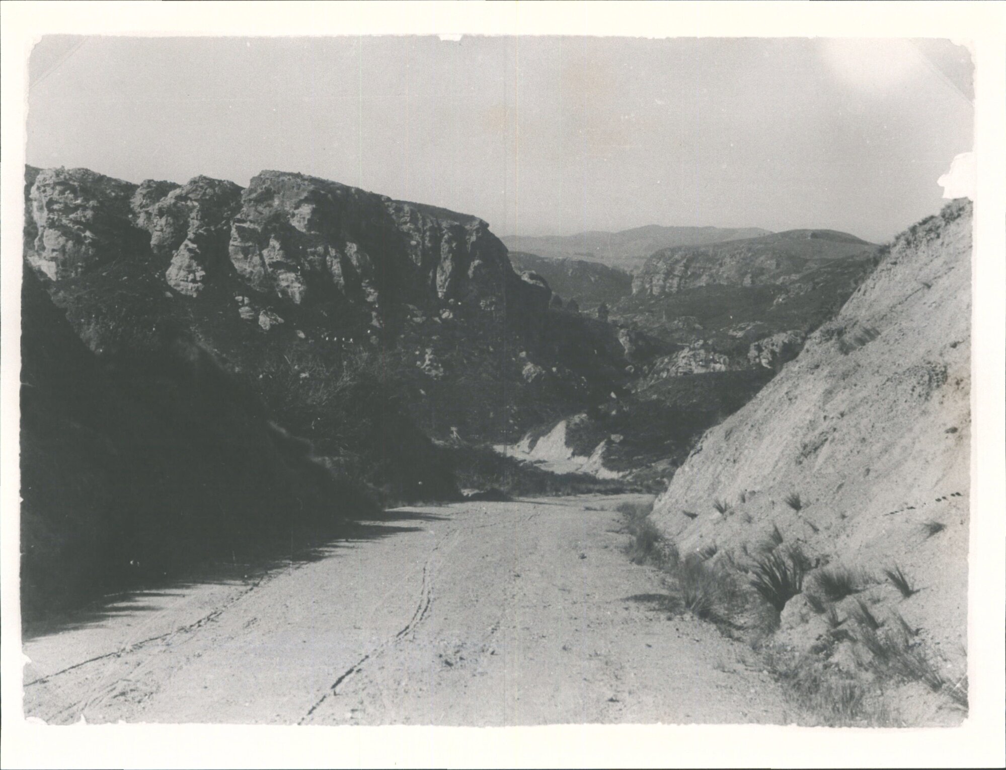 Trotters Gorge and old Main Road
