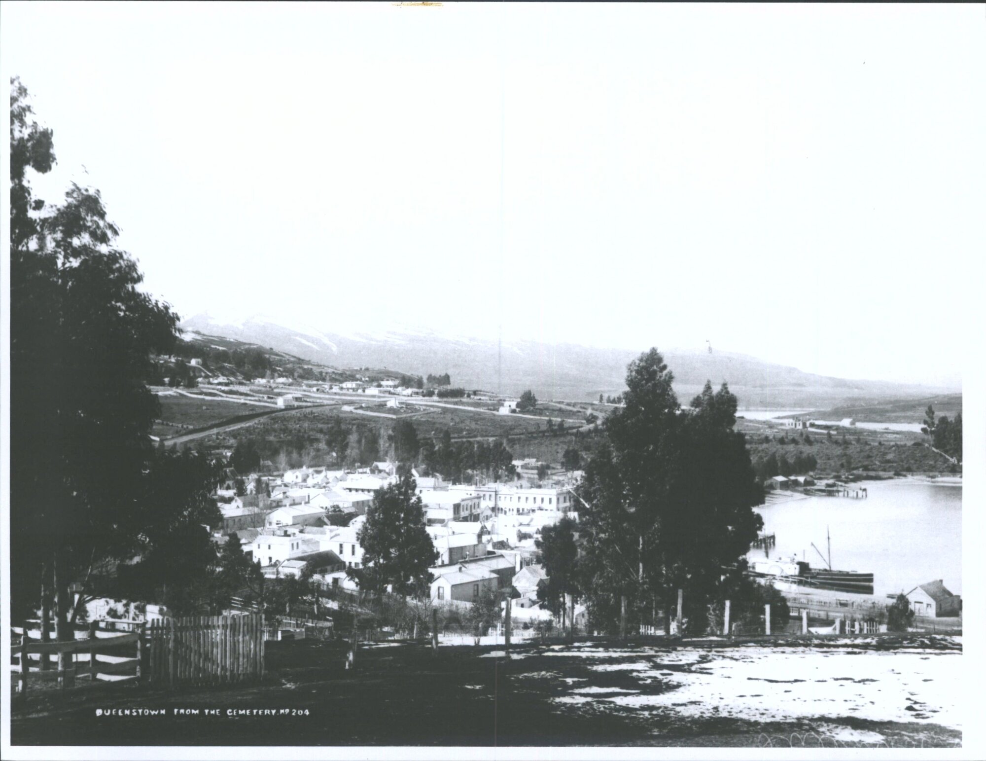 Queenstown from the cemetery