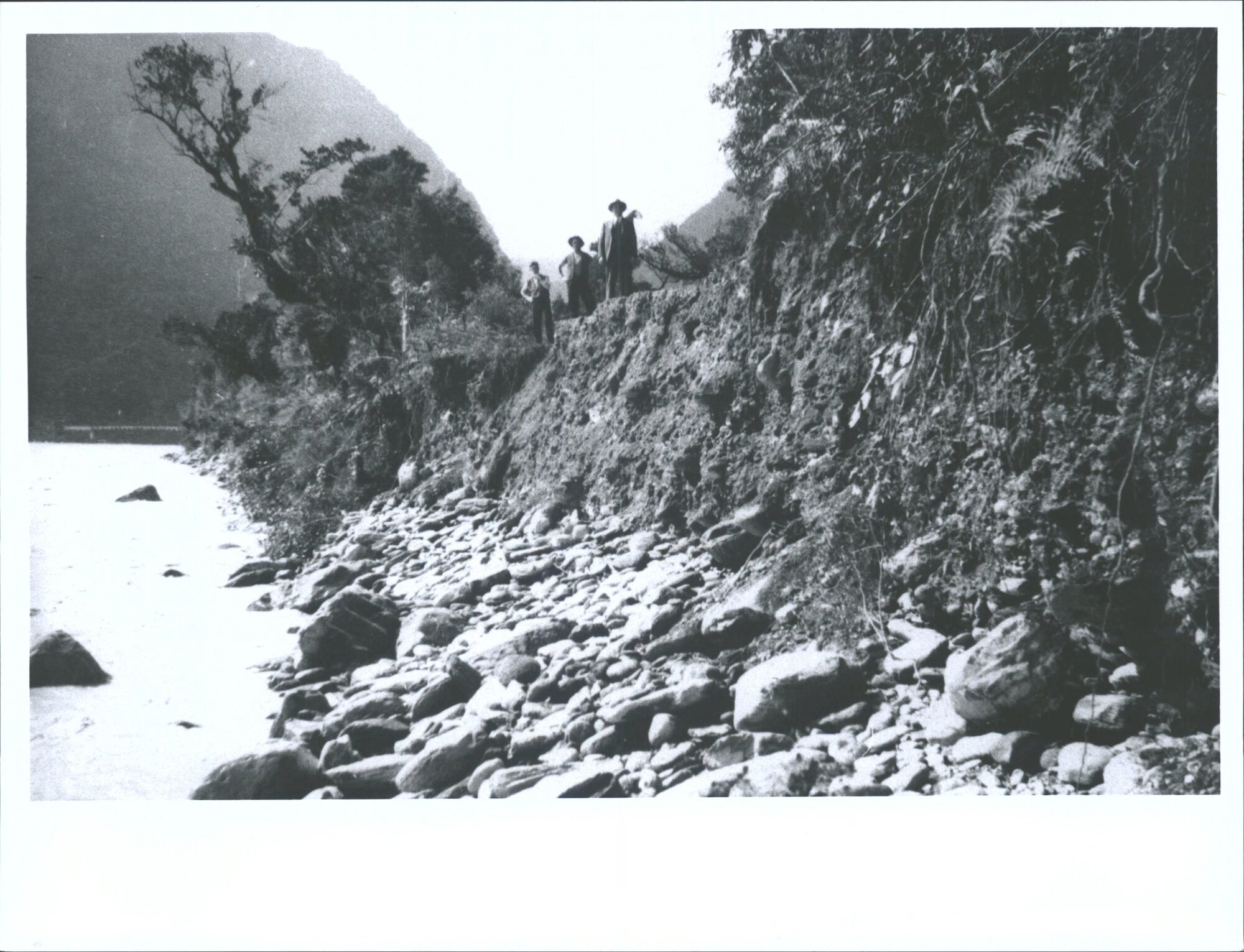 Road washout near Waiho Gorge
