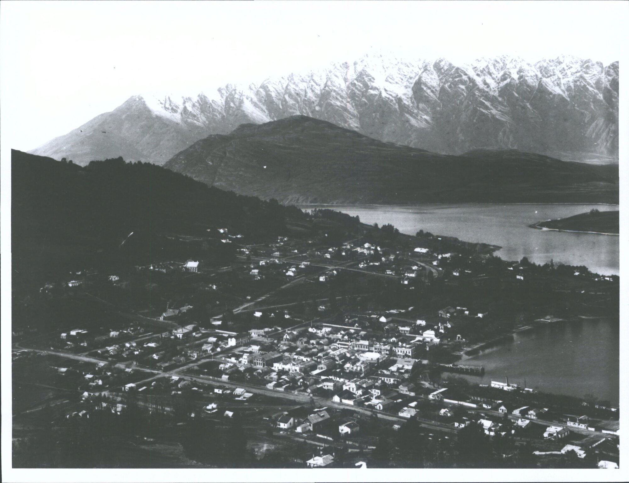 view over town looking toward Remarkables