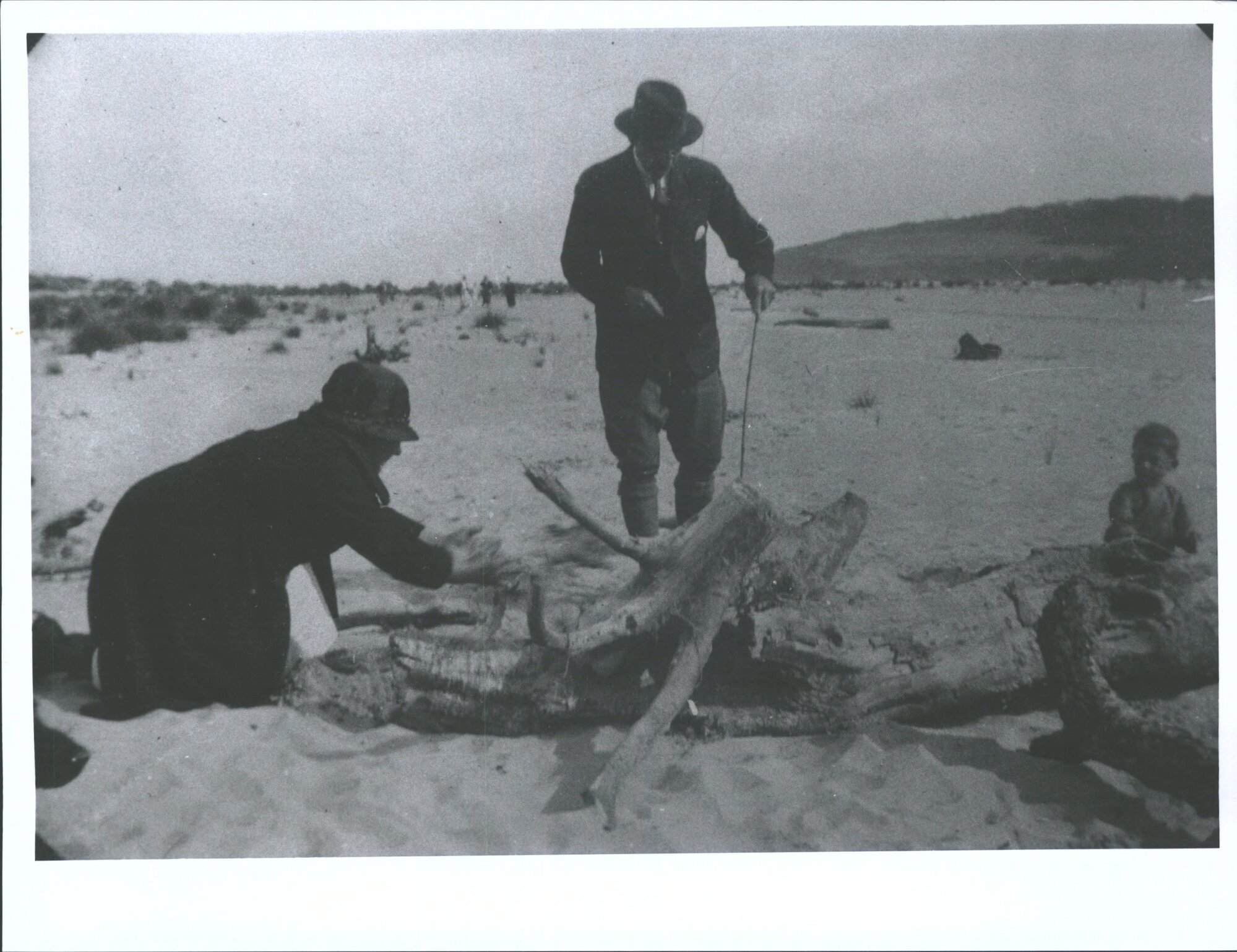 In the Desert - Making a fire