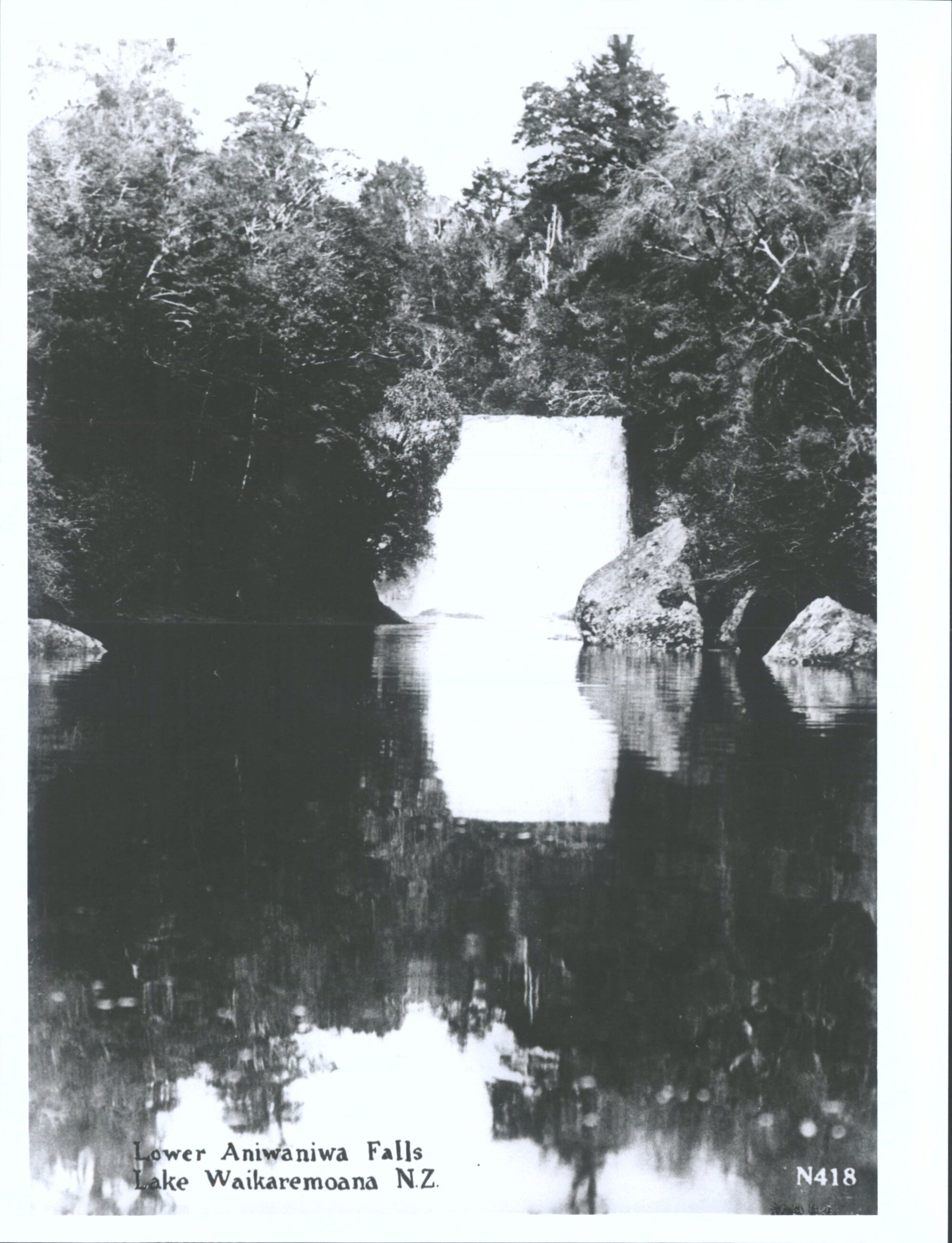 Lower Aniwaniwa Falls, Lake Waikaremoana, N.Z.