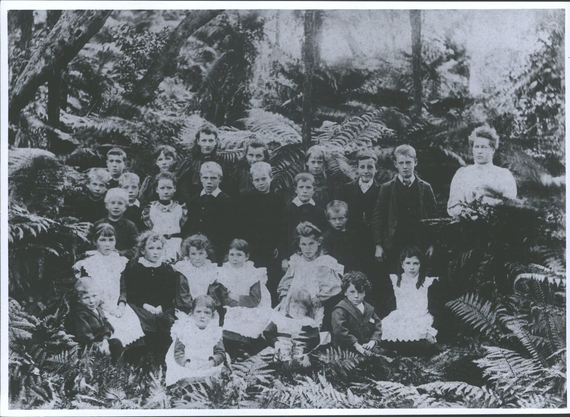 Pupils of Waikawa Spit School