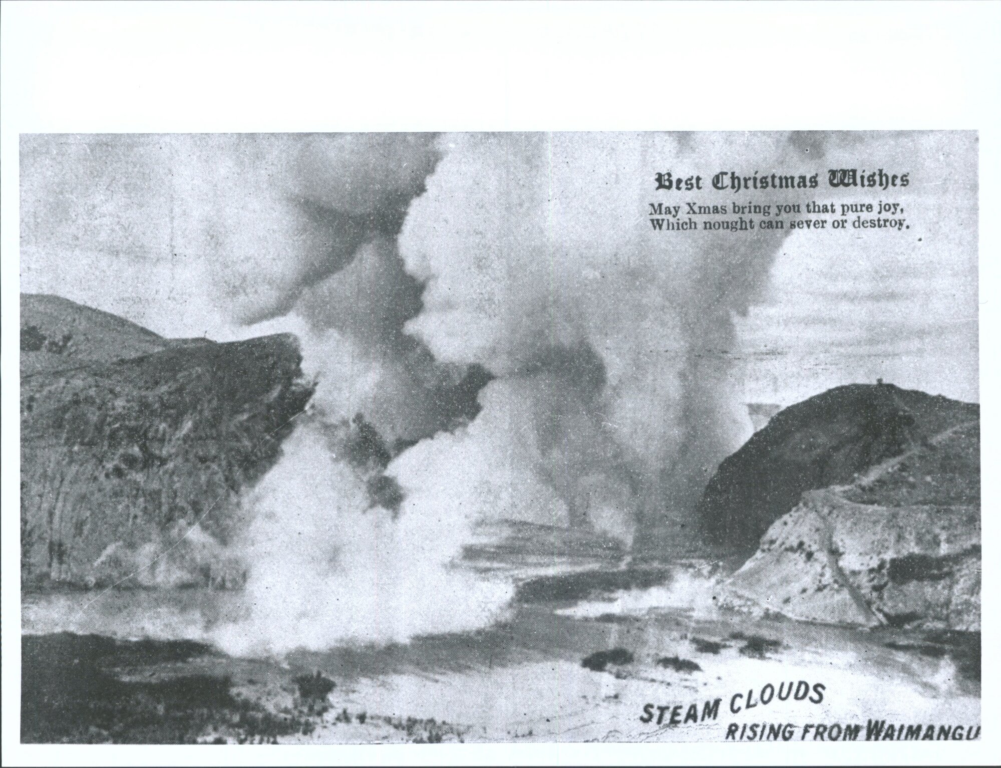 Steam Clouds rising from Waimangu