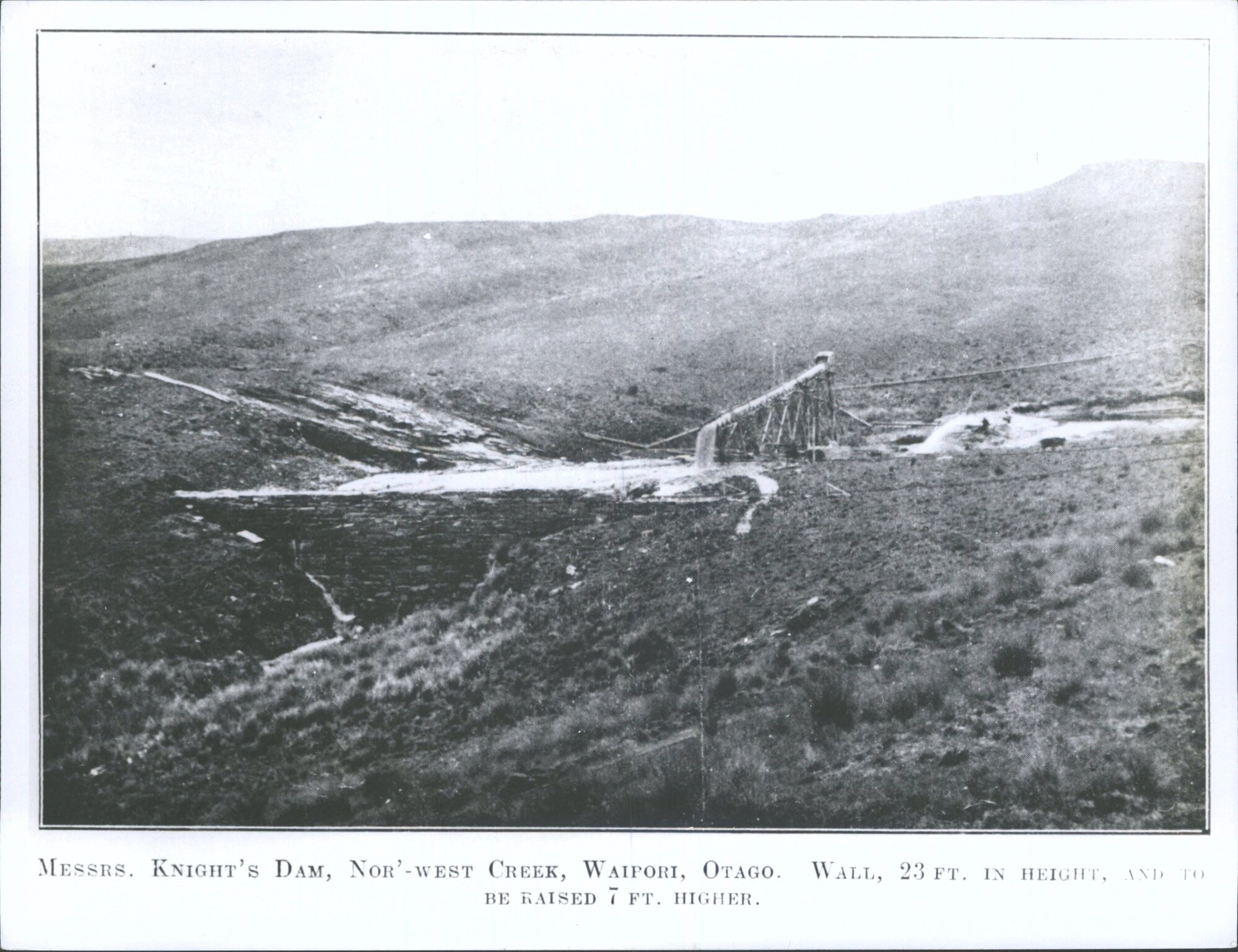 Messrs. Knight's Dam, Nor'-west Creek, Waipori, Otago