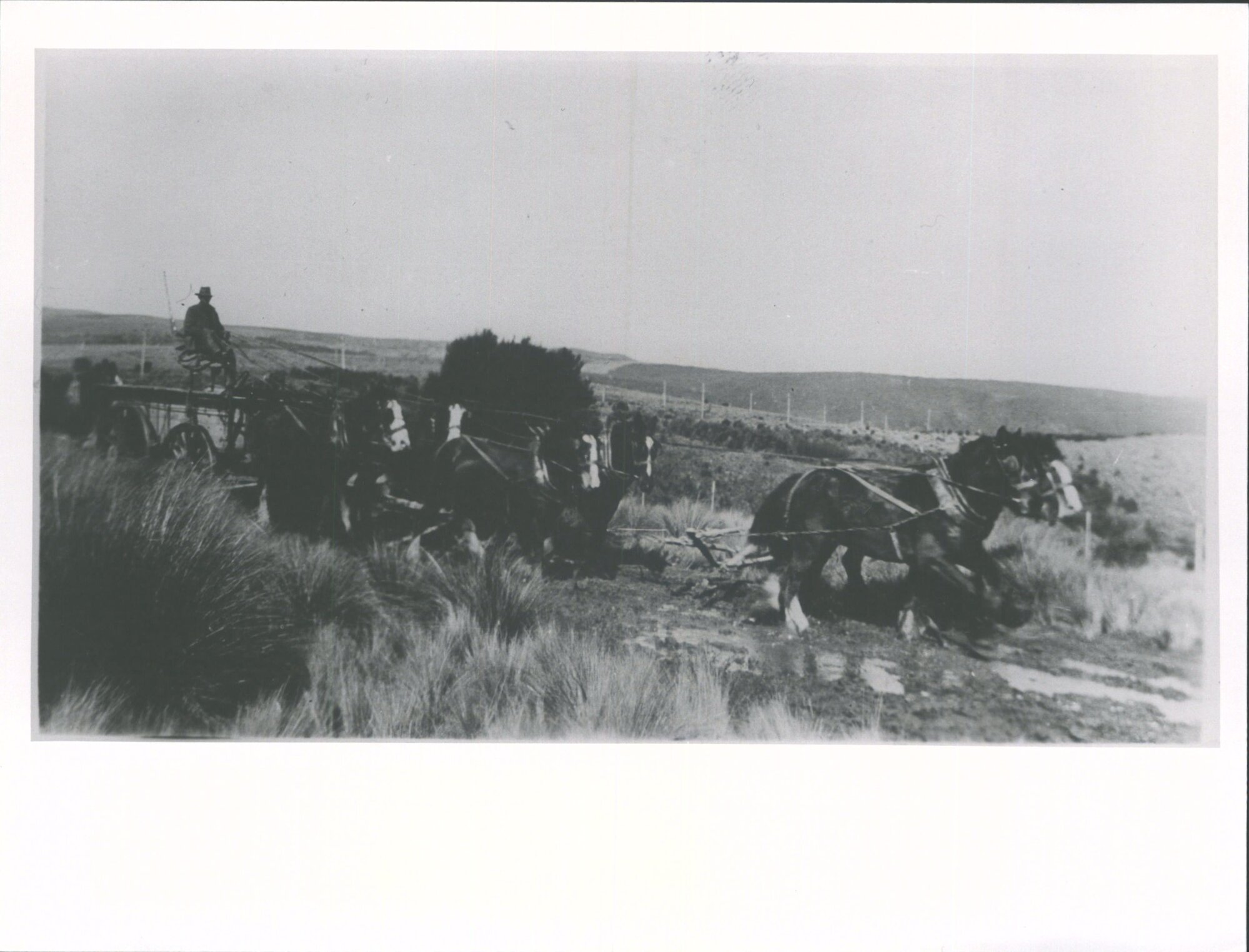 W. Brensell Riding a Stagecoach