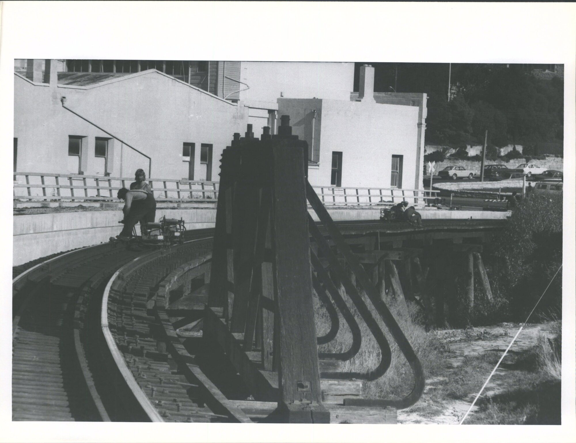 Construction of new railway viaduct