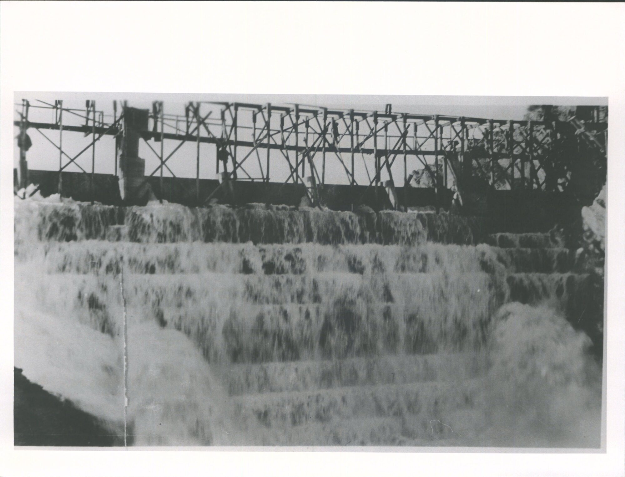 Waipori Dam Overflowing