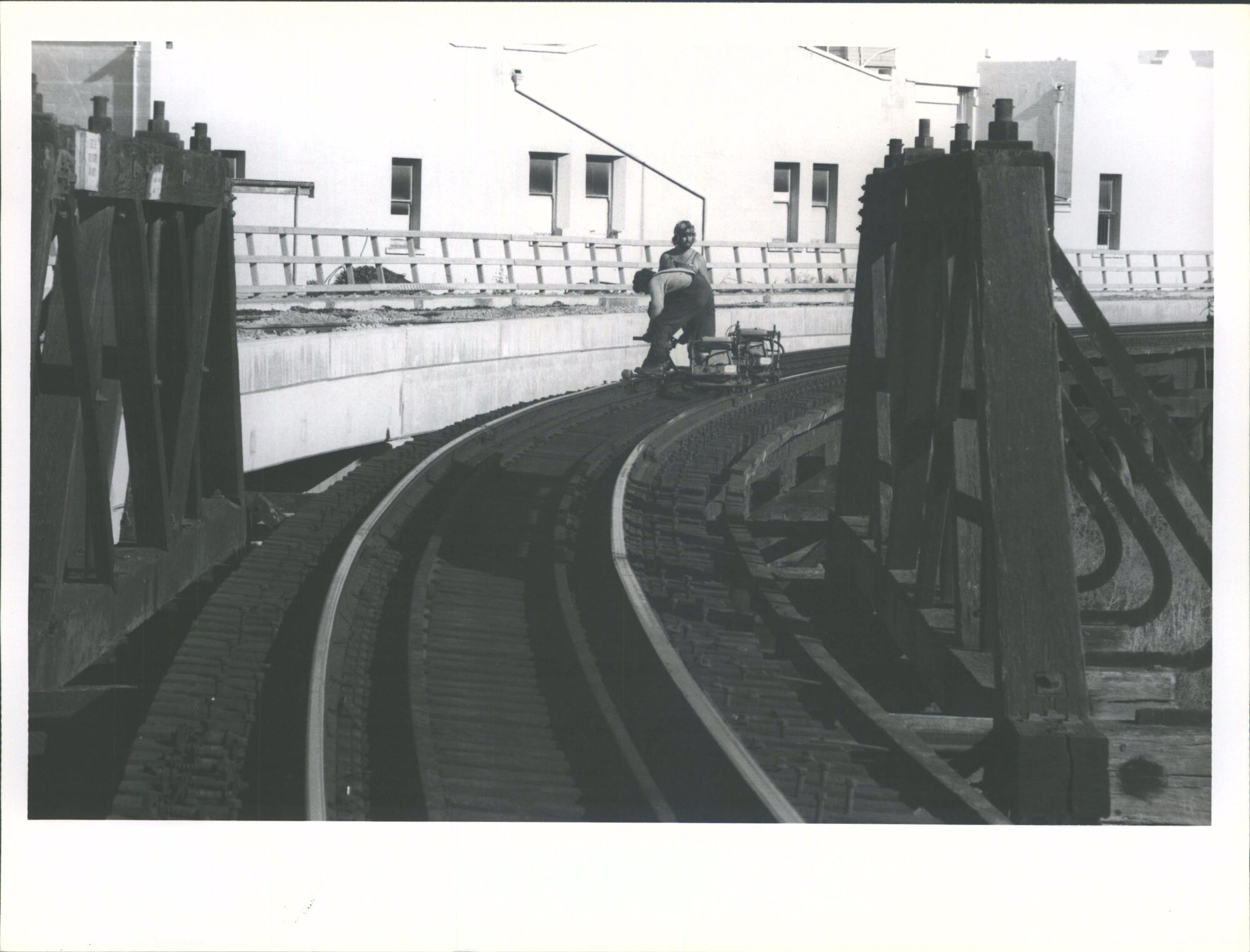Construction of new railway viaduct