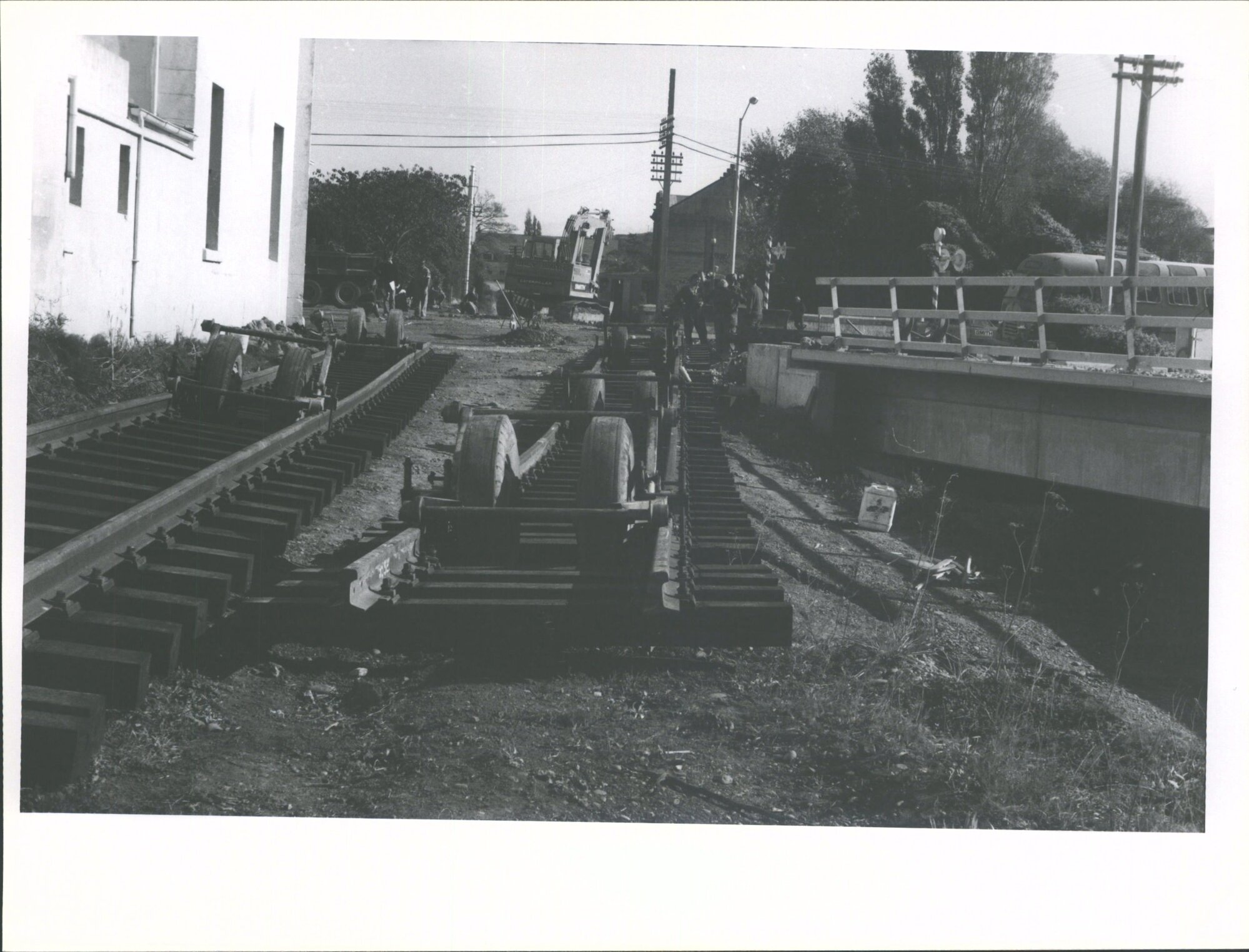 Construction of new railway viaduct