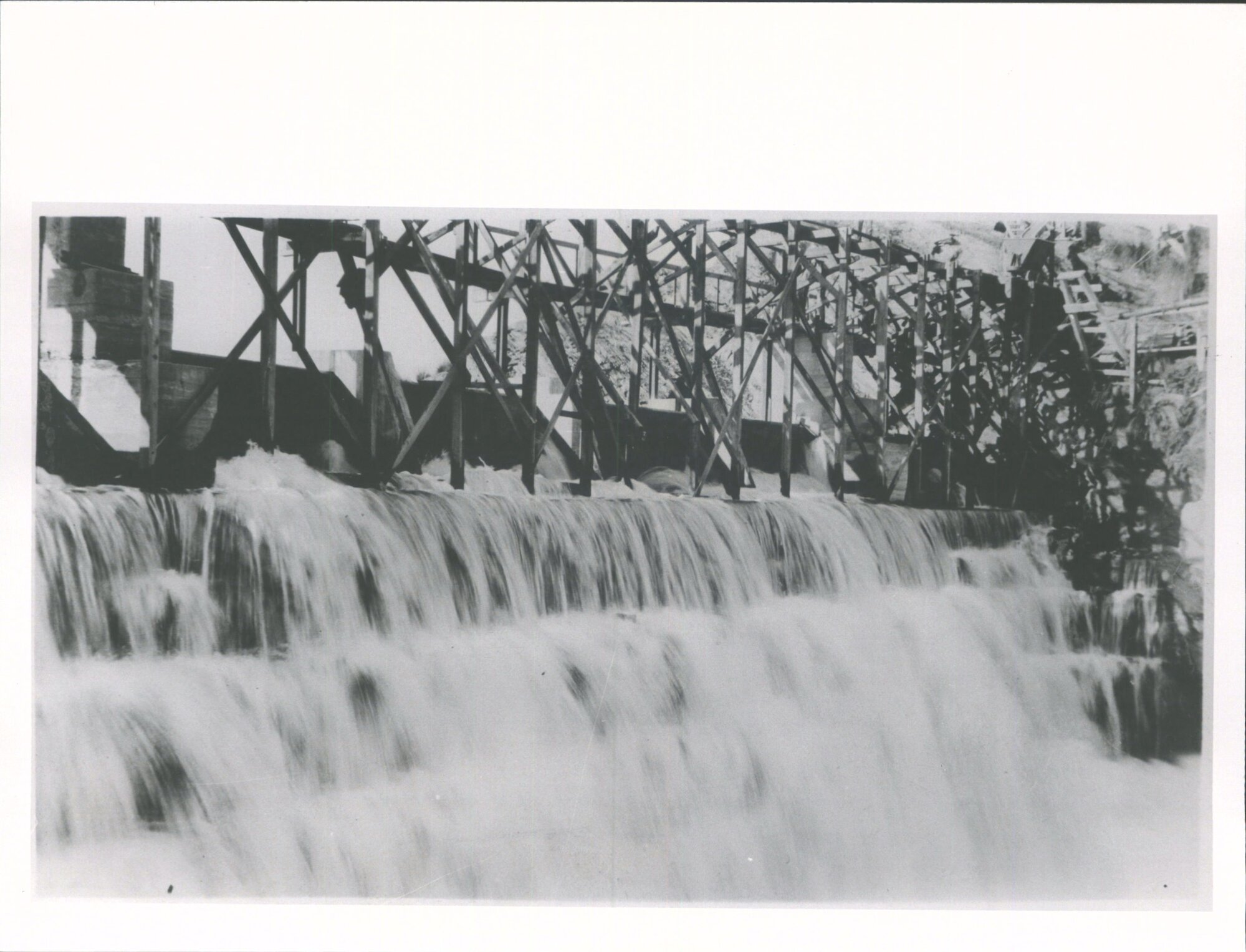 Waipori Dam Overflowing