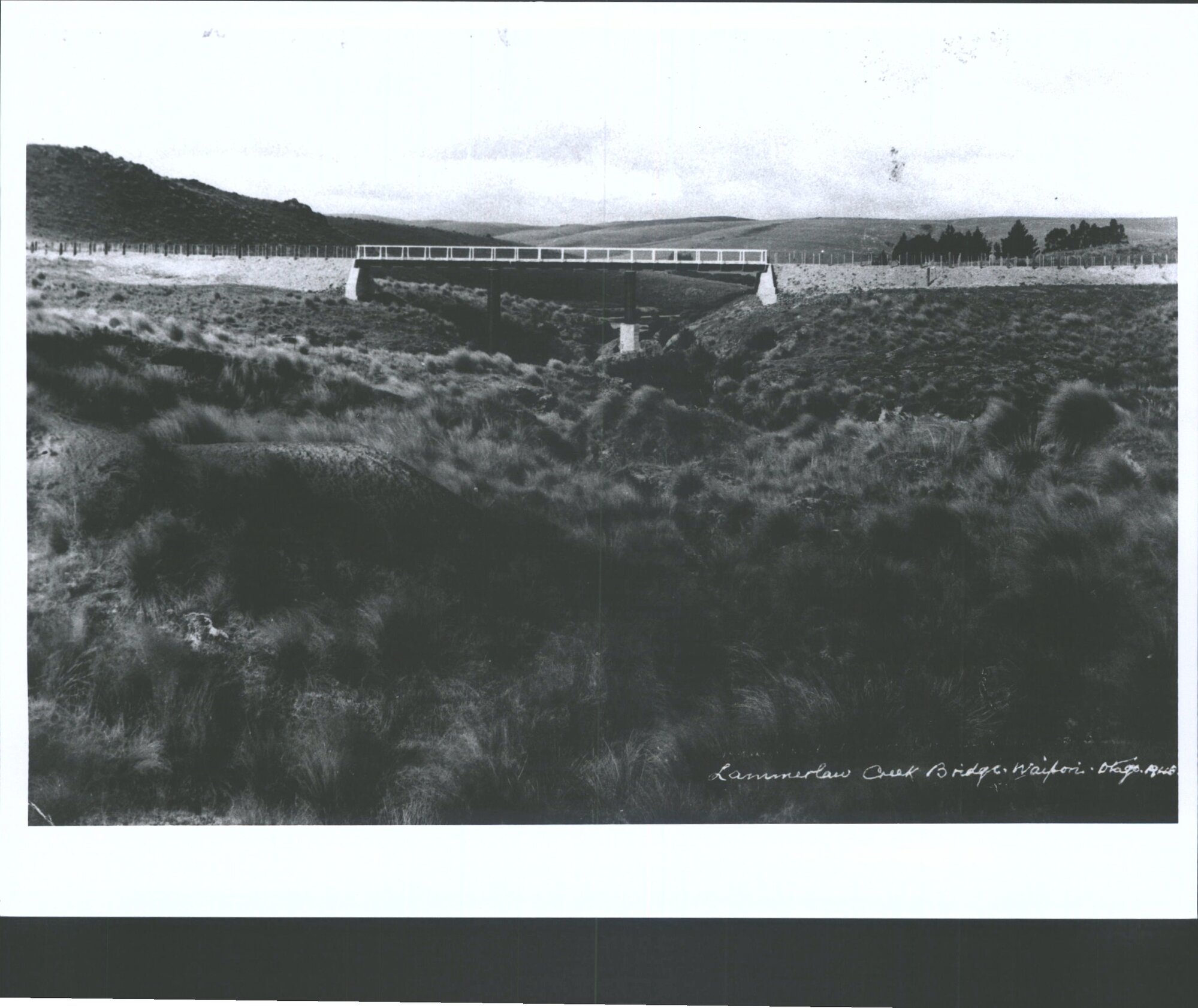 Lammerlaw Creek Bridge, Waipori, Otago