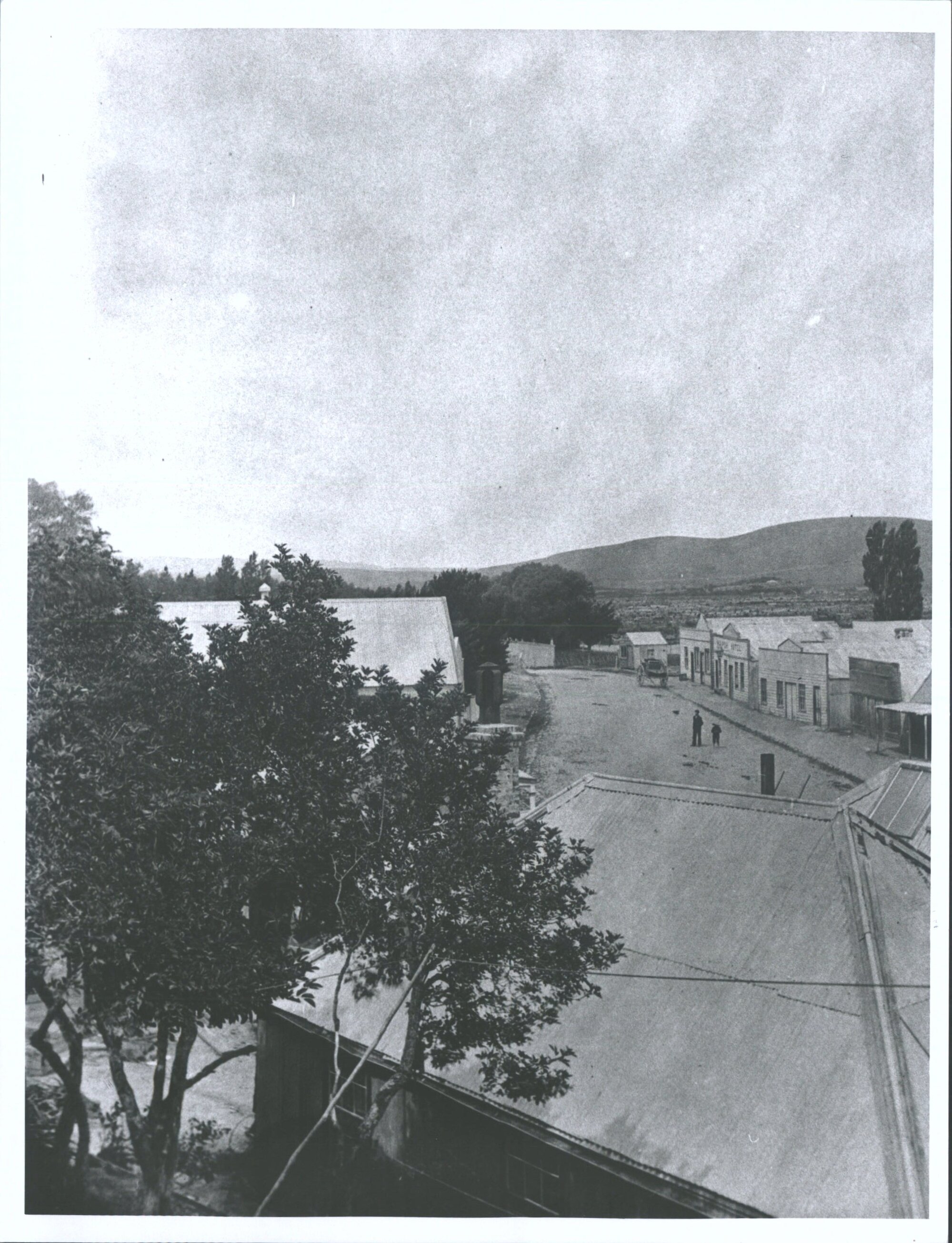 Waipori Township, Flodden Street looking east.