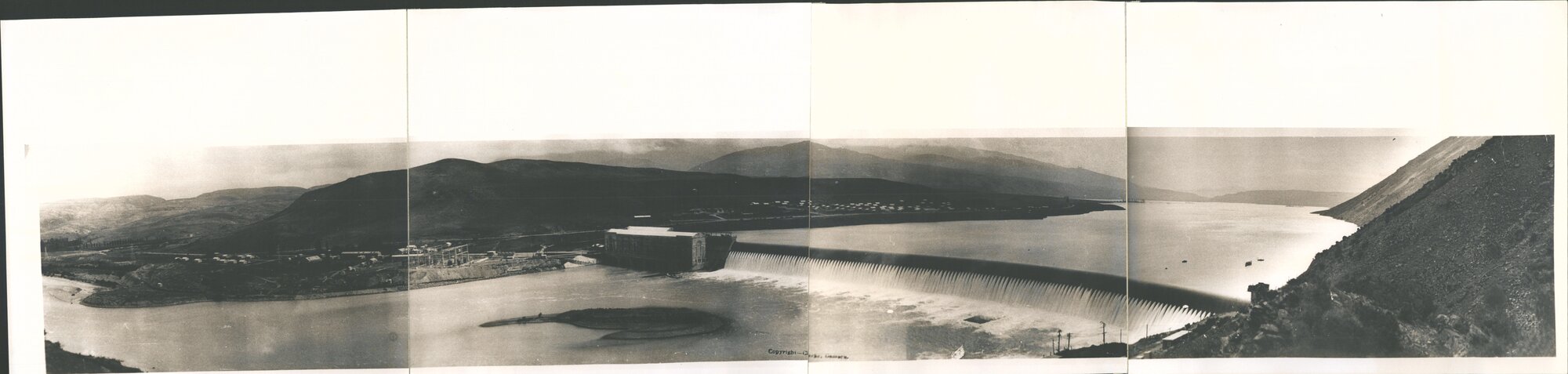 Waitaki hydro panorama