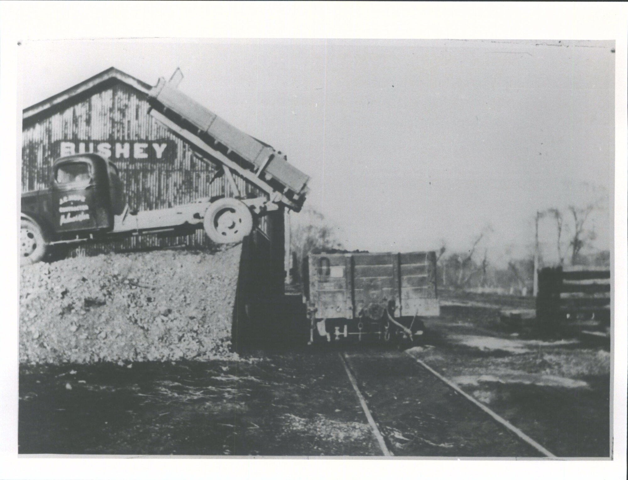 The last method of loading coal - J C. Hope &amp; truck