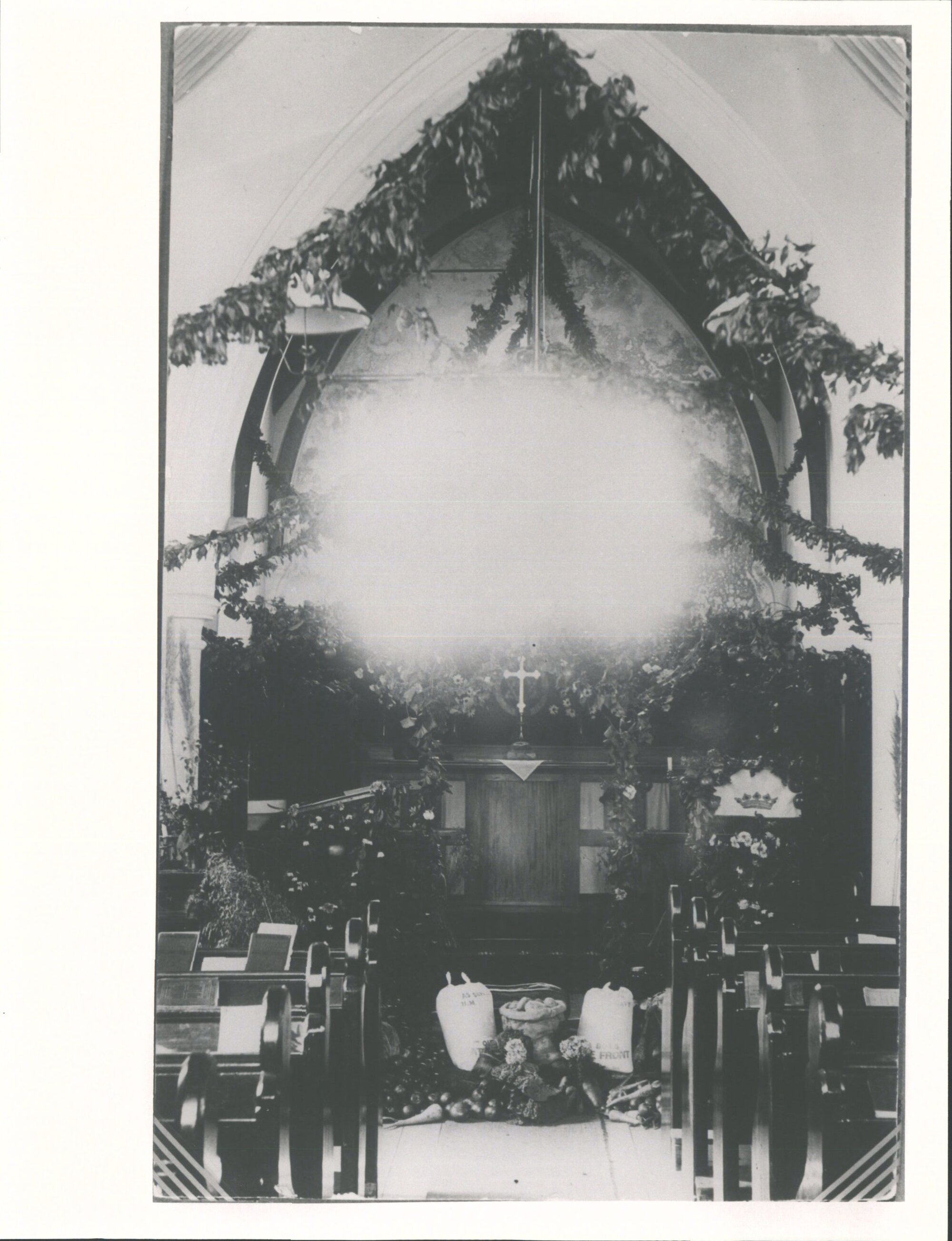 Anglican Church interior (Harvest Festival)