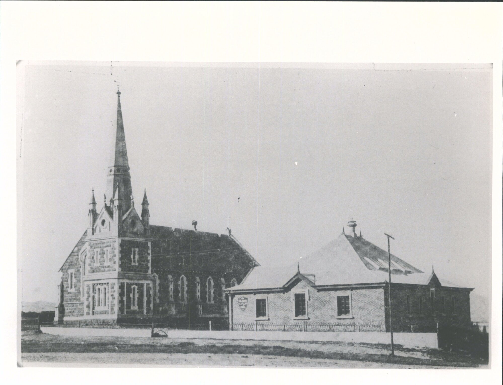 Clark Hall beside Presbyterian Church