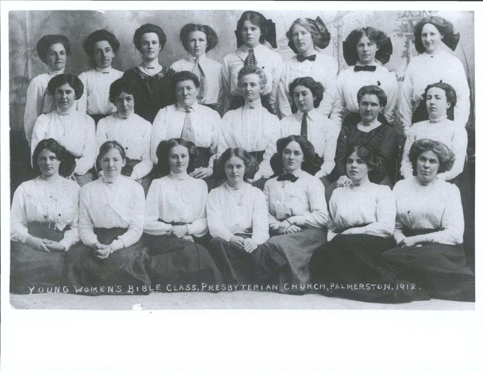 Young Women's Bible Class, Presbyterian Church, Palmerston