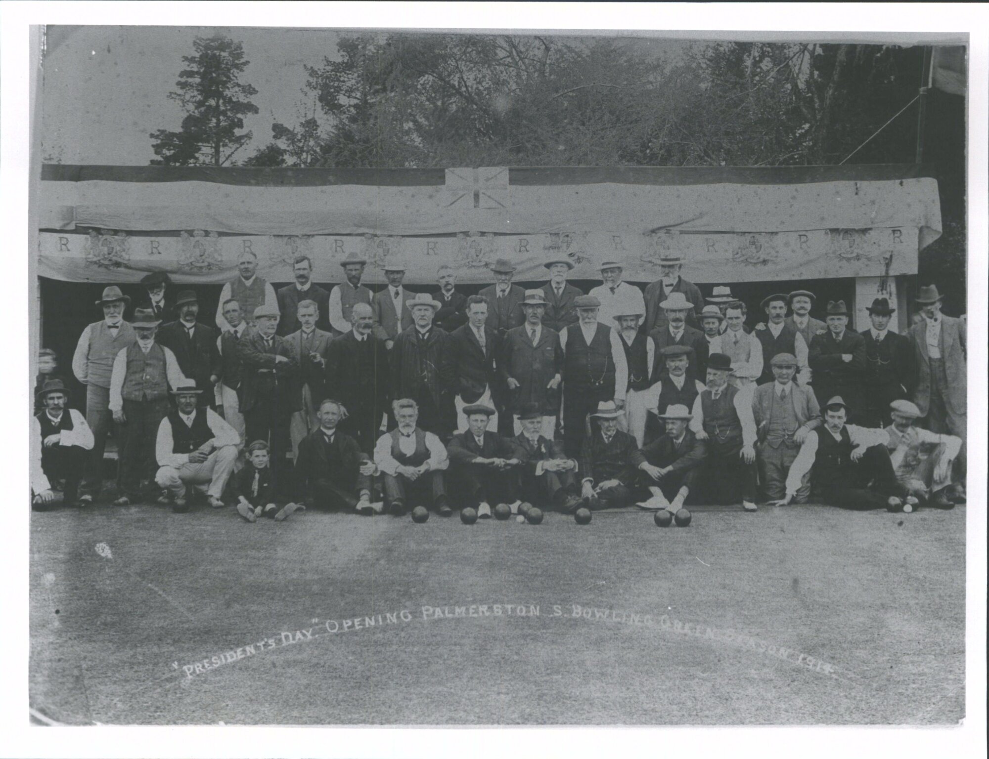 Bowling Club opening, President's Day, 1914