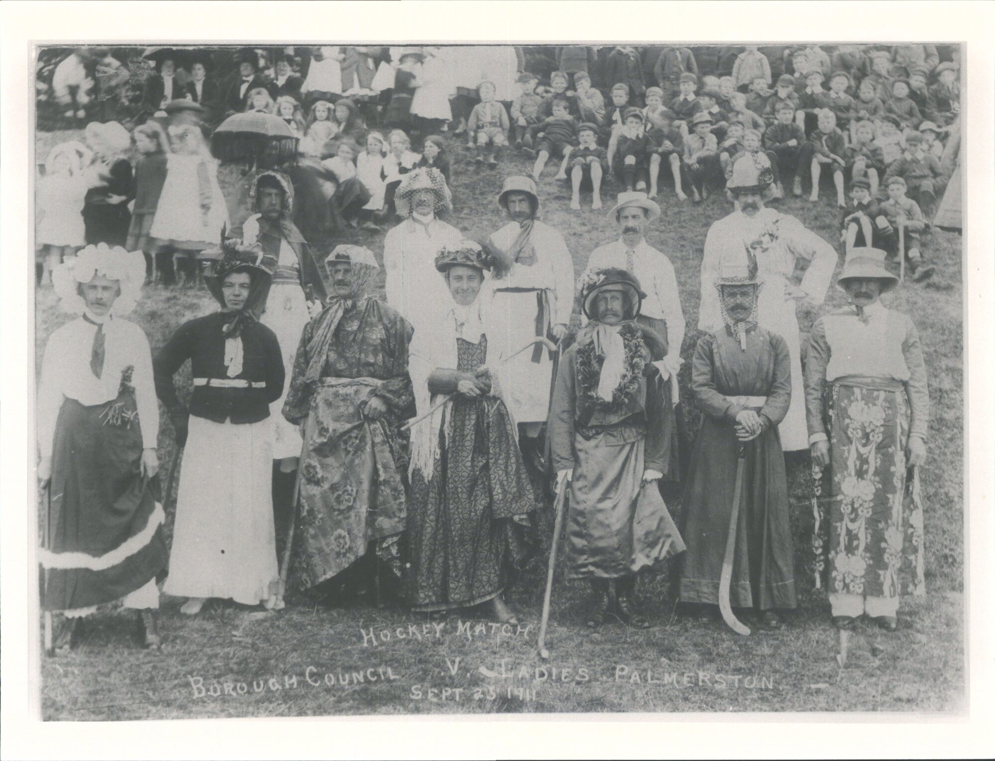 Hockey match, Borough Council vs. Ladies