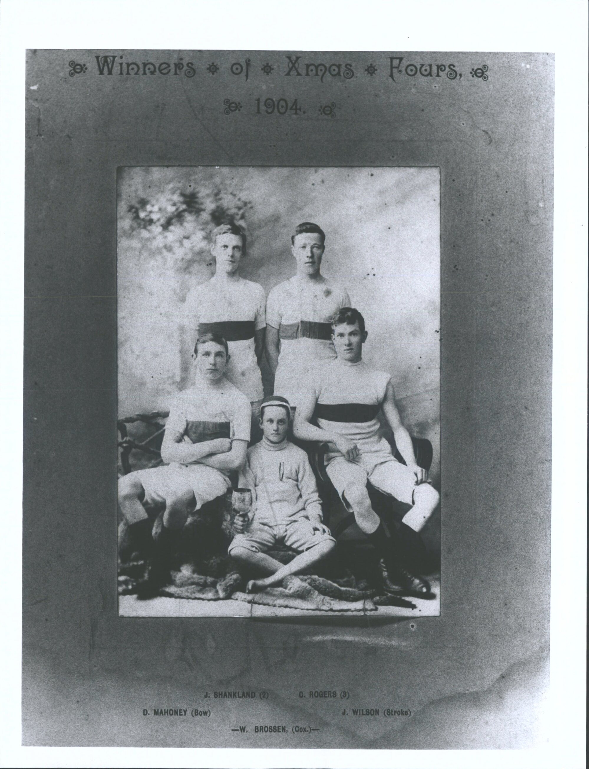 "Winners of Xmas Fours"