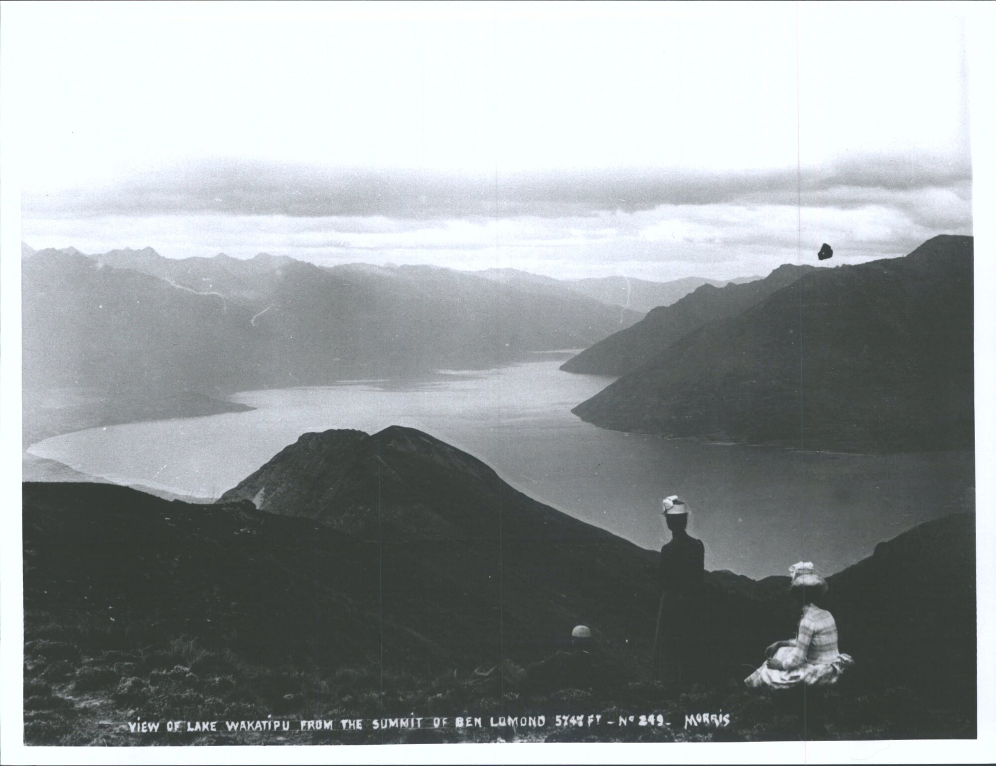 View of Lake Wakatipu from the summit of Ben Lomond, 5747ft