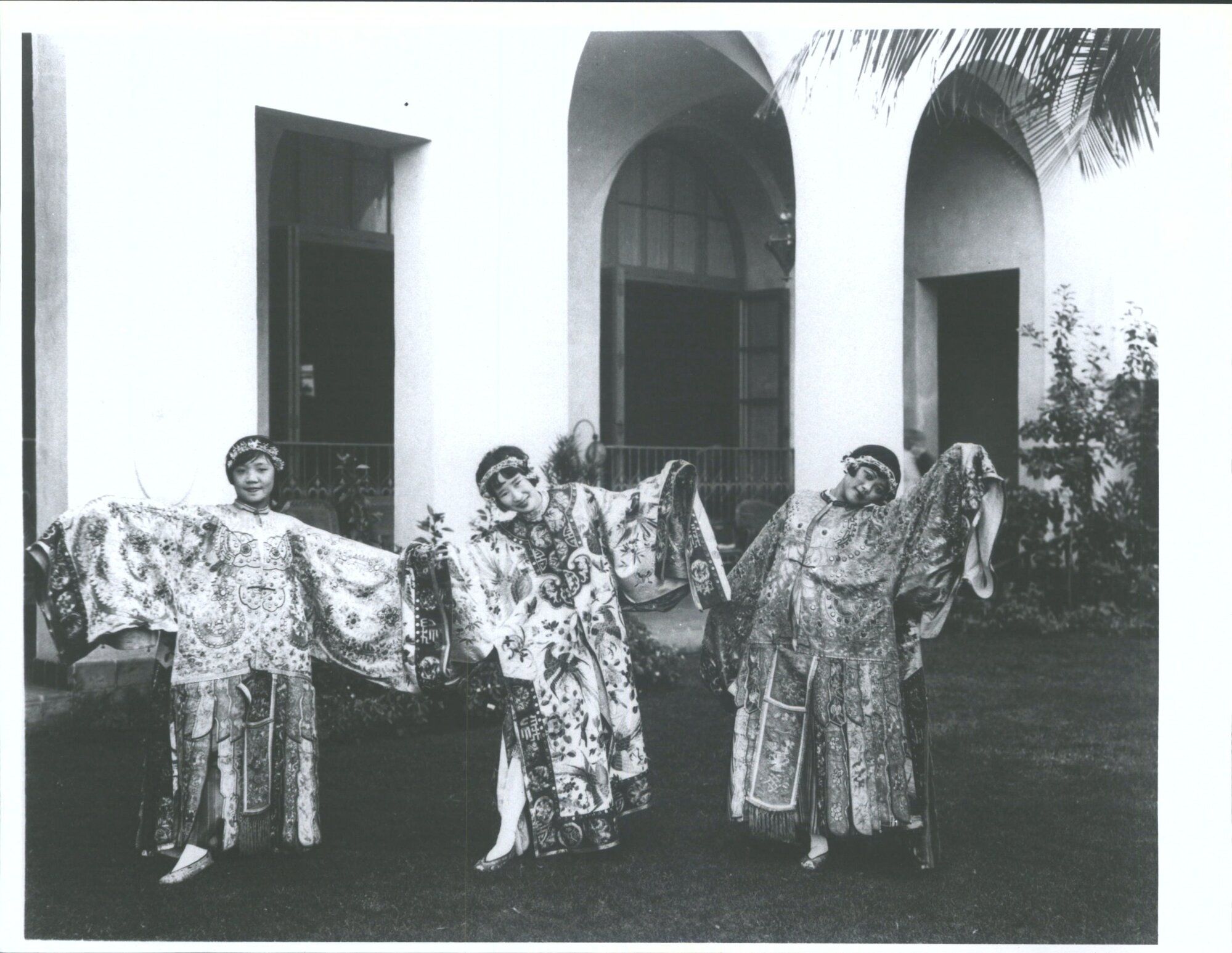 Three women in costume