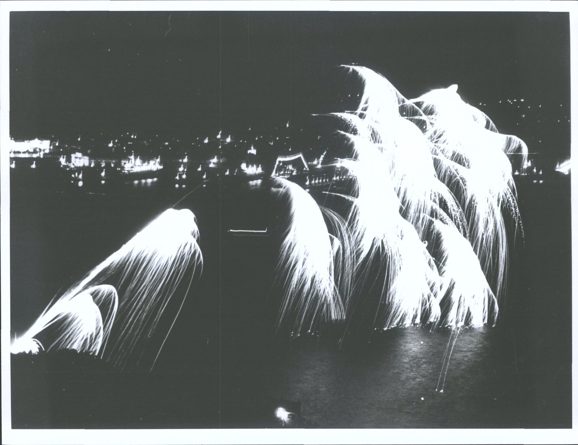 Fireworks display, Oriental Bay, Wellington