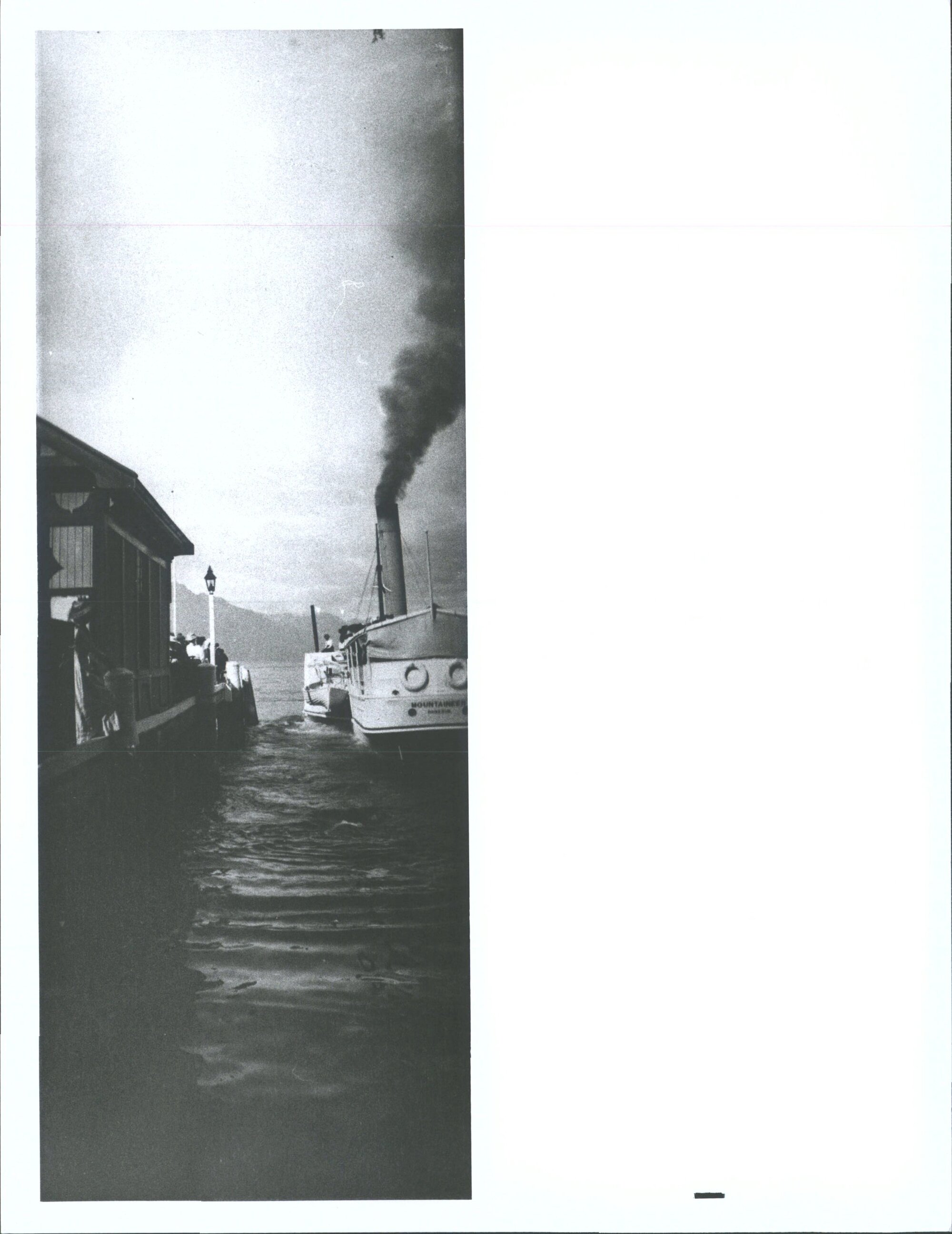 P. S. Mountaineer at Lake Wakatipu