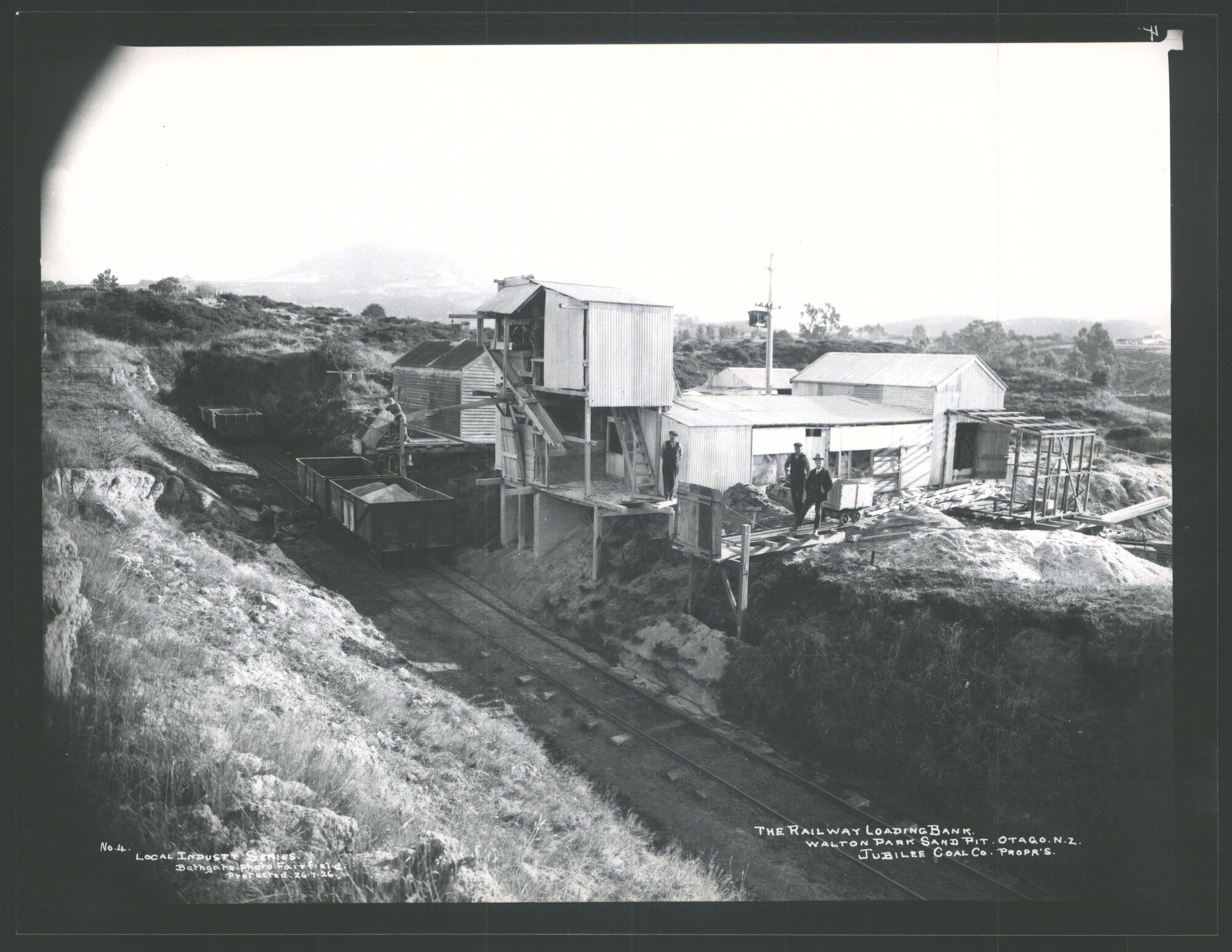 The Railway Loading Bank, Walton Park Sand Pit, Otago, N.Z.