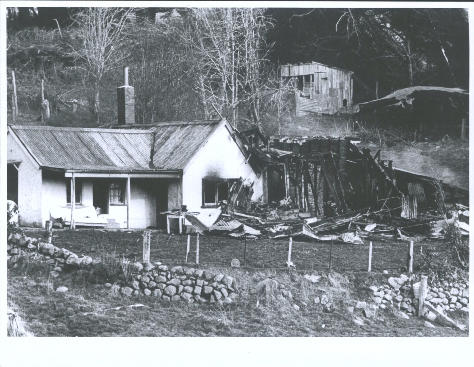 Old Jaffray house after fire