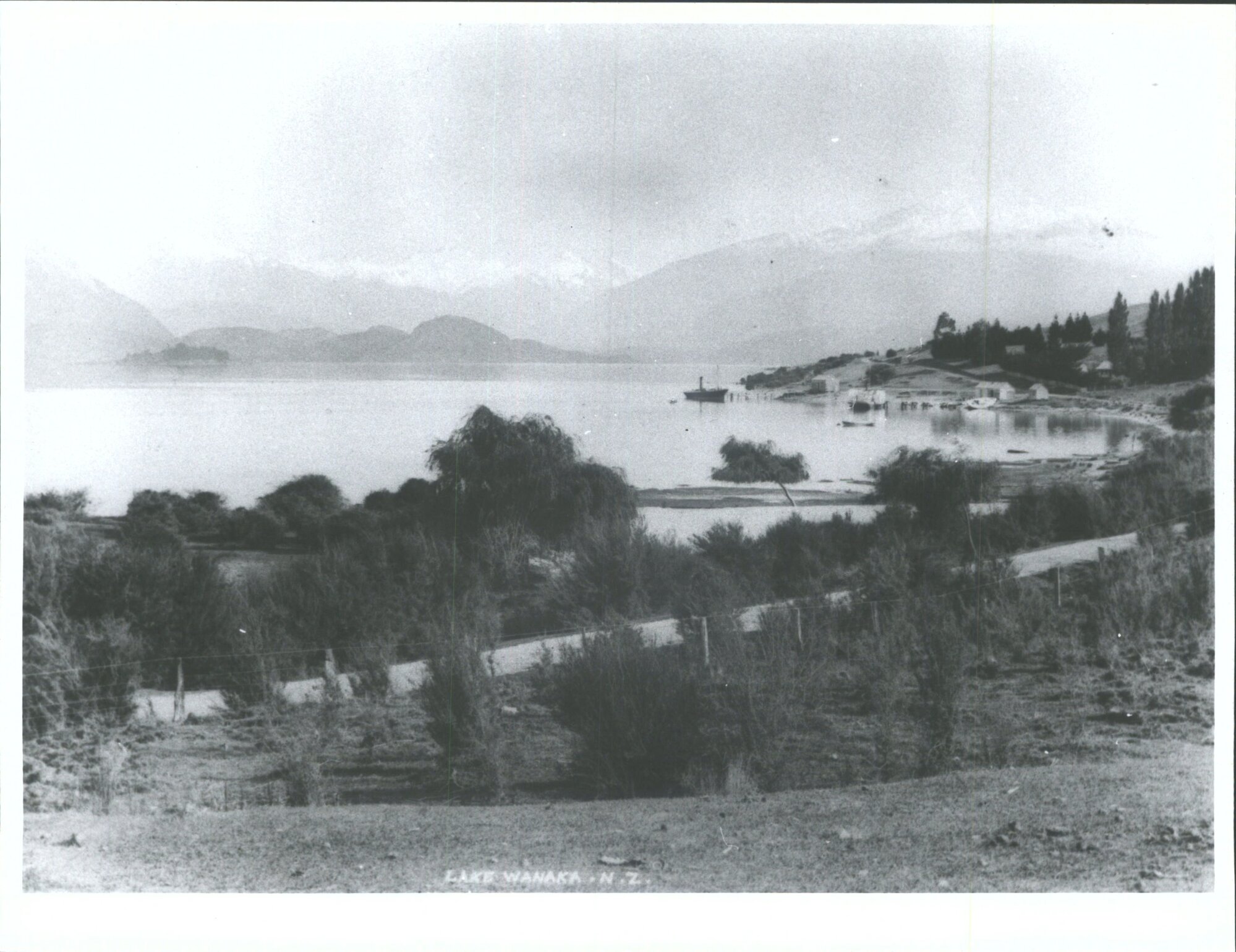 Lake front, Lake Wanaka, N.Z.