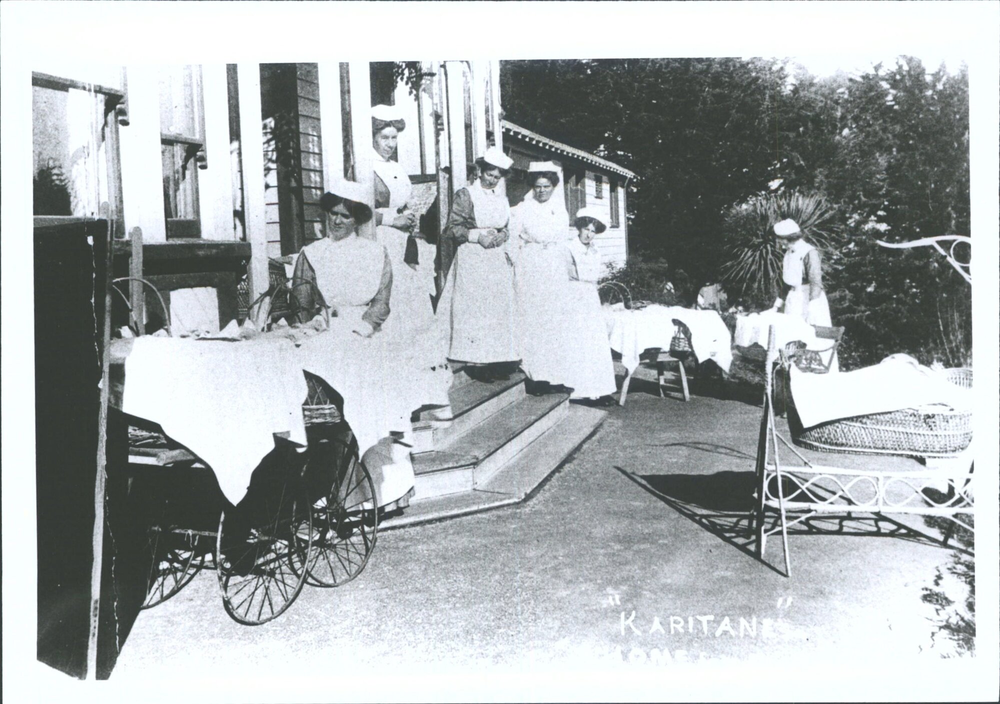 Outside Karitane-Harris Hospital