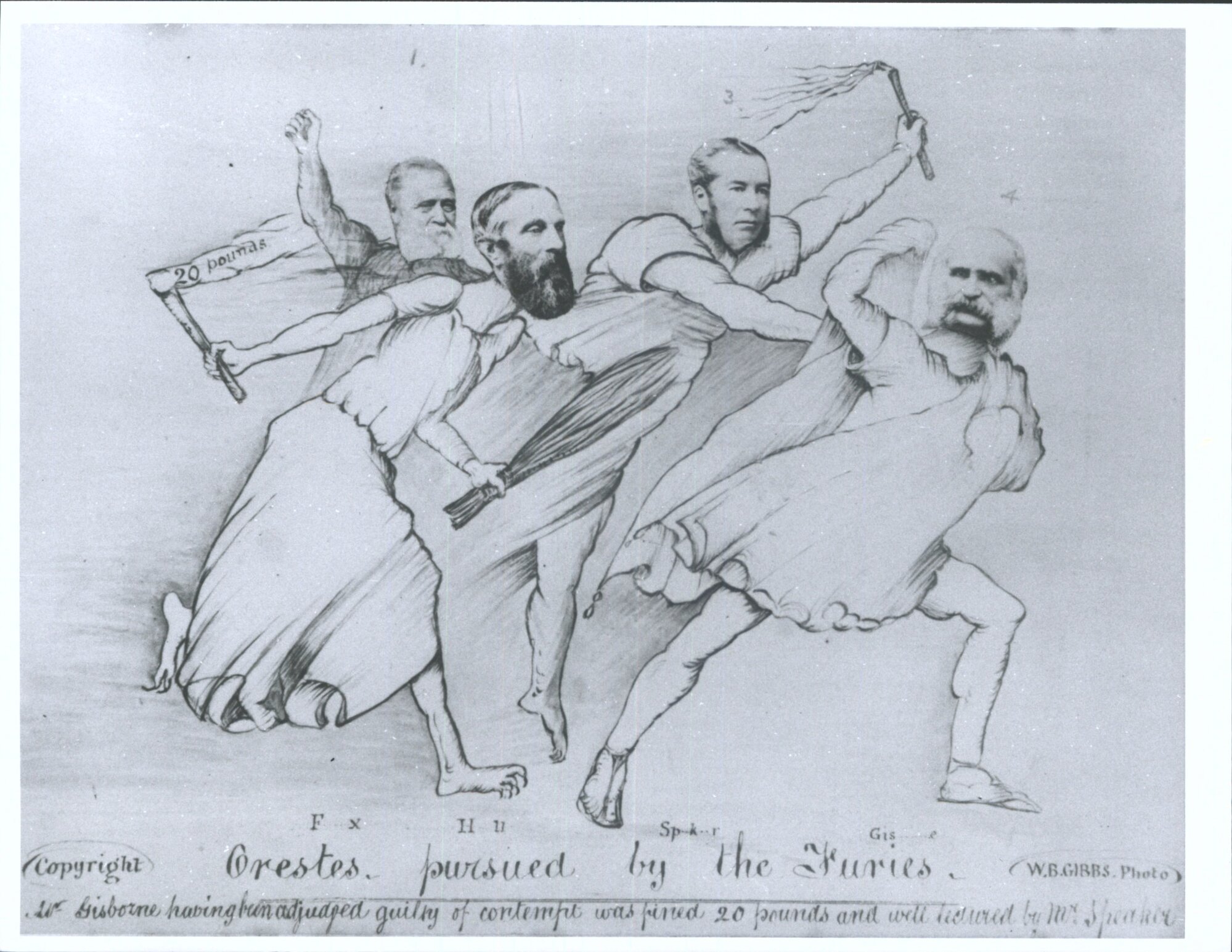 Mr. Gisborne having been adjudged guilty of contempt was fined 20 pounds and well lectured by Mr. Speaker