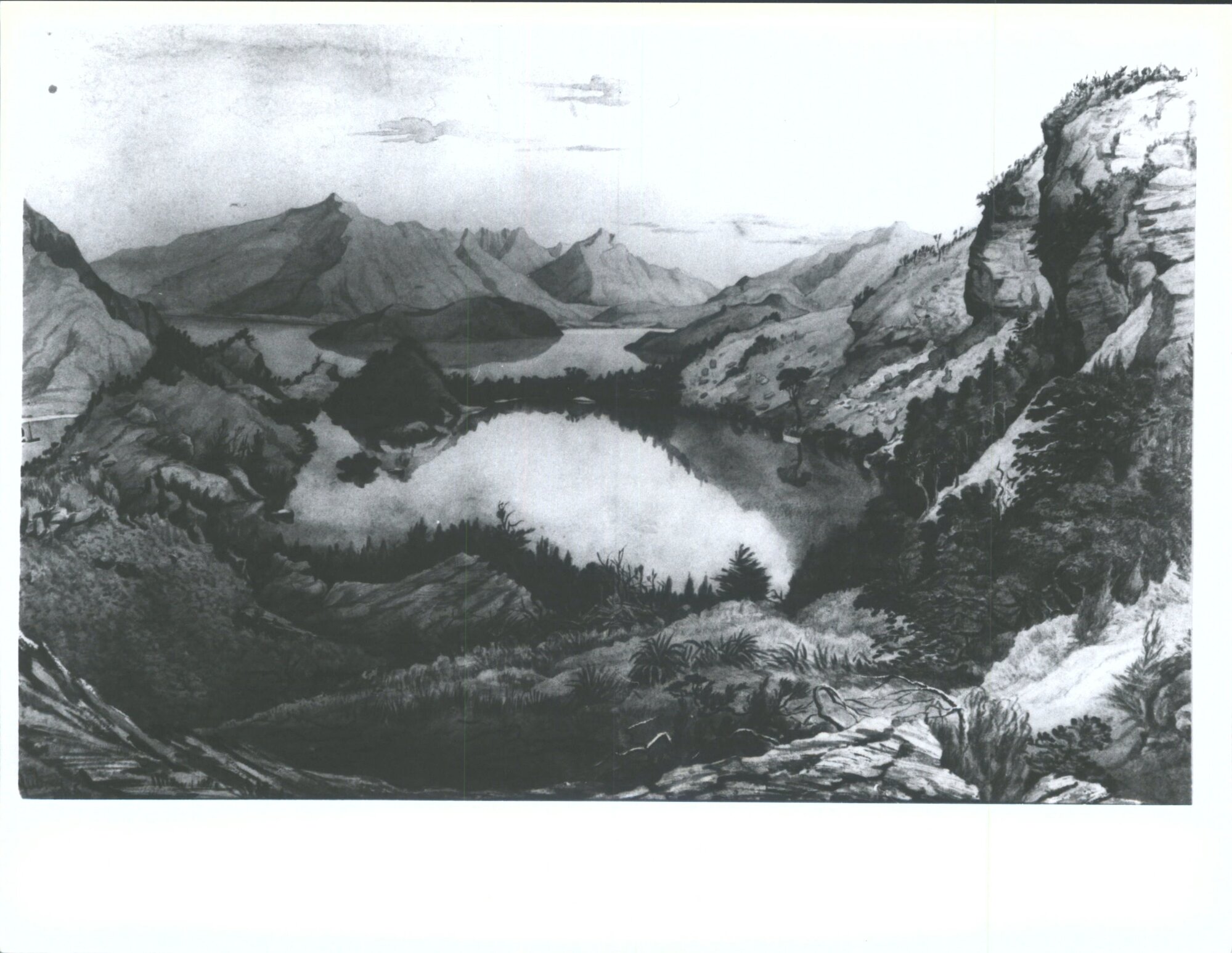 Paradise Lake on Pigeon Island in Lake Wanaka