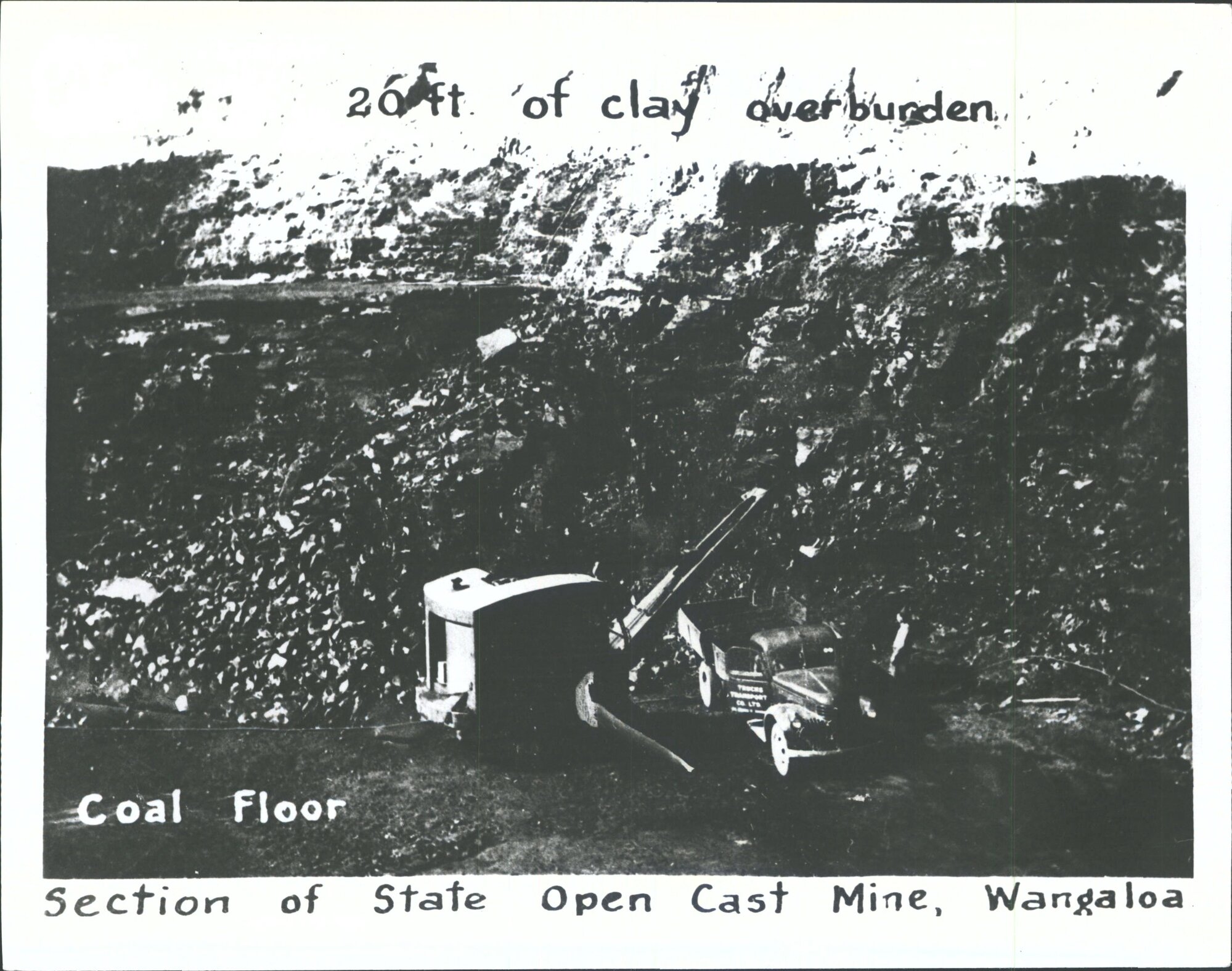 Section of State Open Cast Mine, Wangaloa