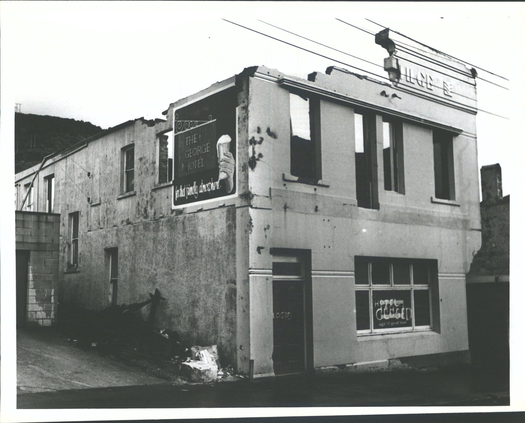 George Hotel After Fire Buildings etc