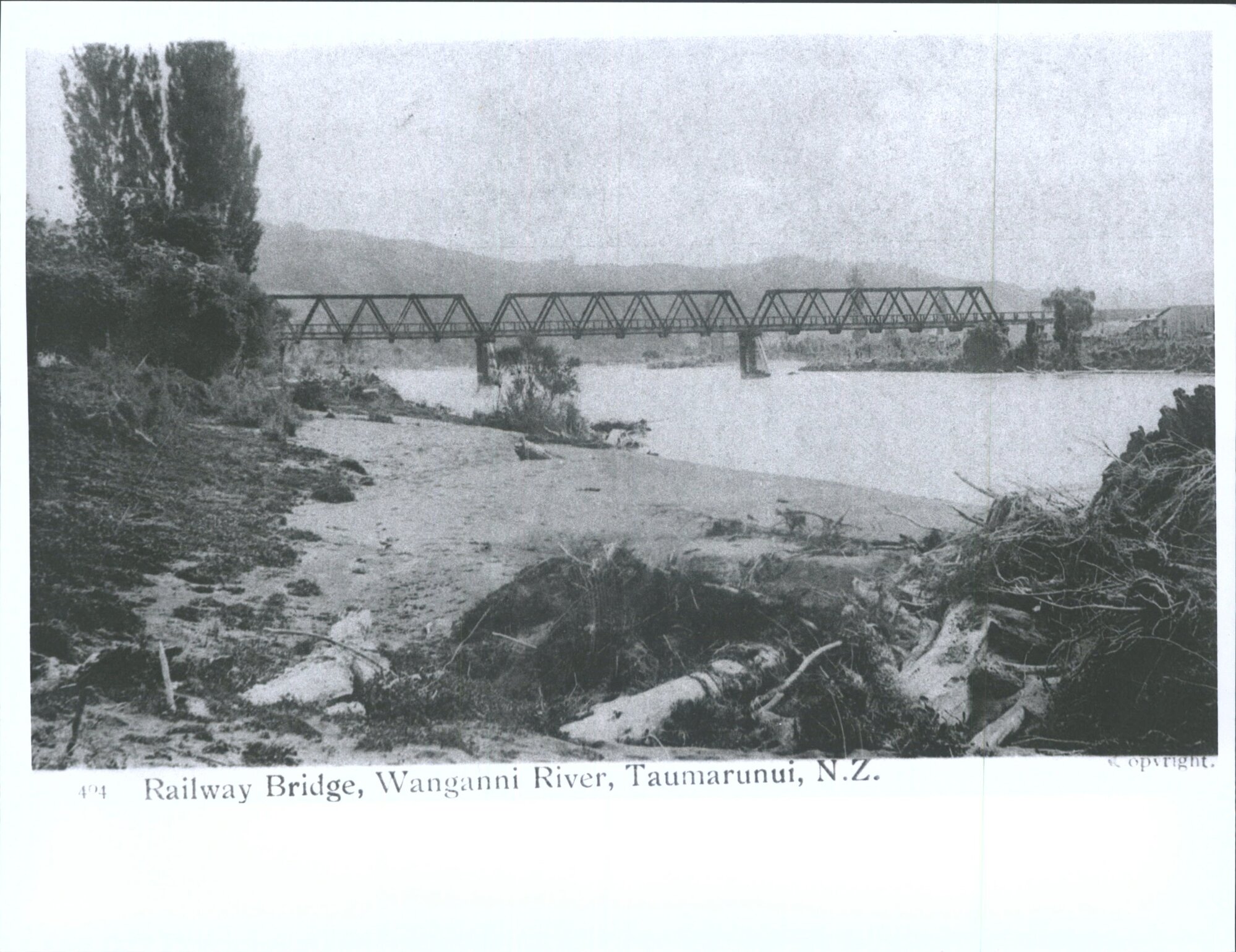 Railway Bridge, Wanganui River, Taumarunui, N.Z.