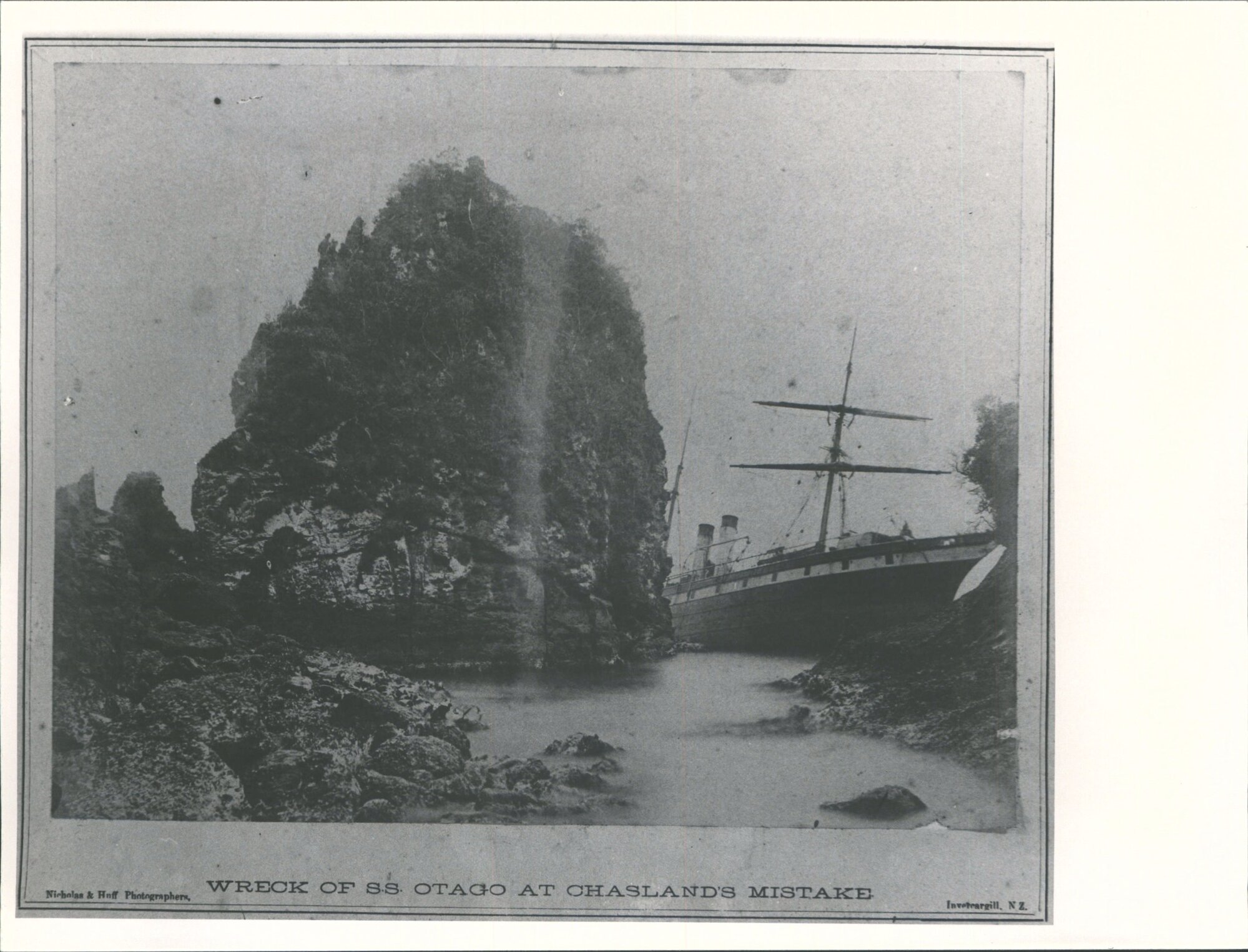 Wreck of S.S. Otago at Chaslands Mistake