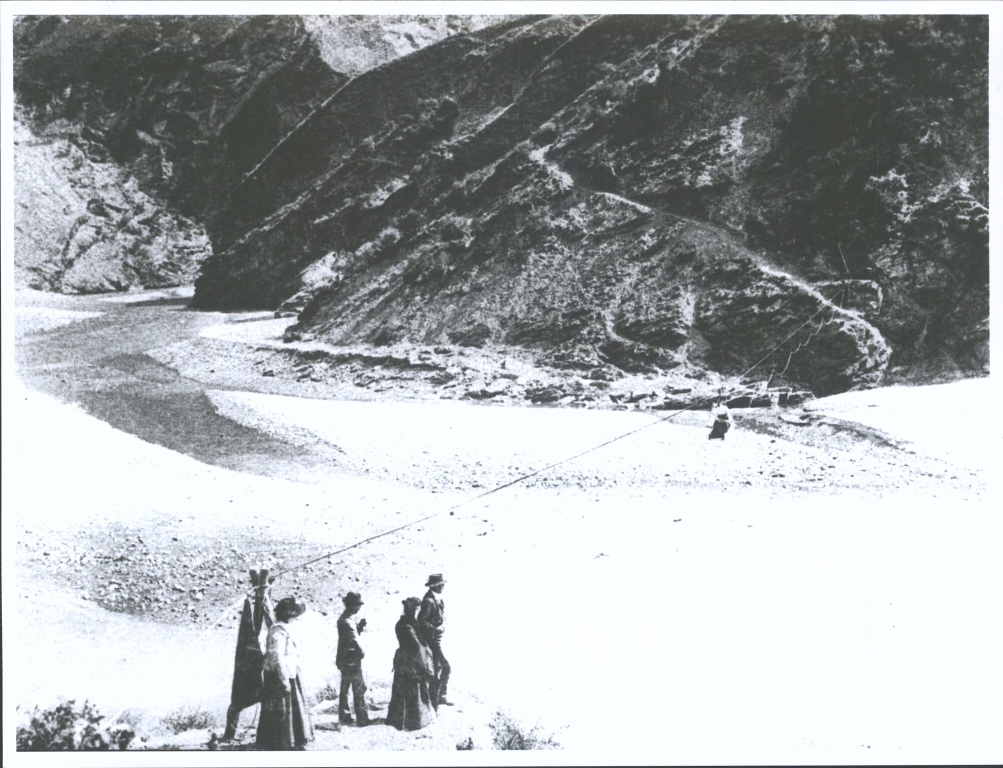 Crossing the Shotover, Wakatipu, N.Z.