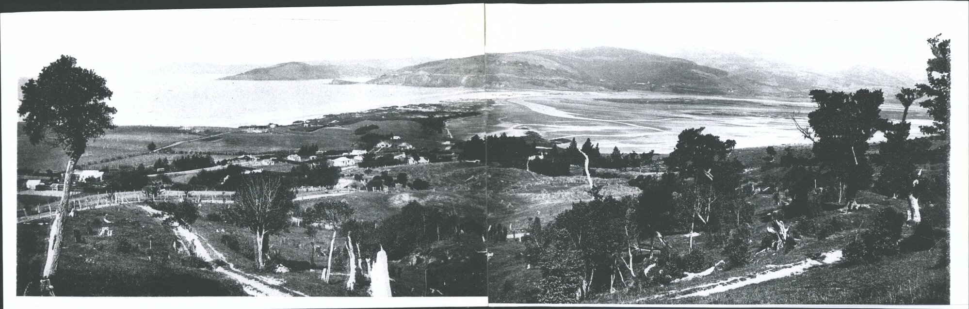 Panorama of Warrington and Blueskin Bay