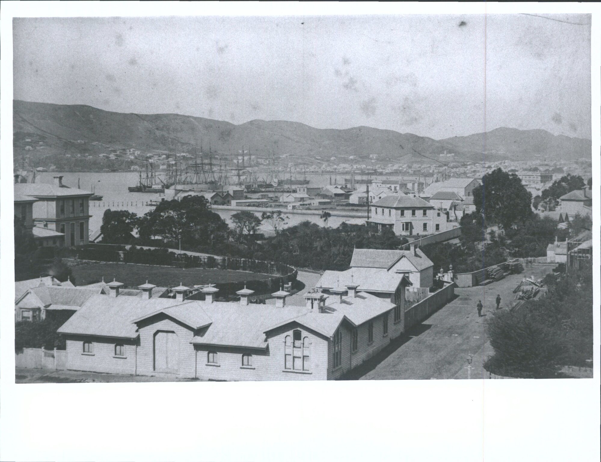 Looking south over harbour towards Mount Victoria