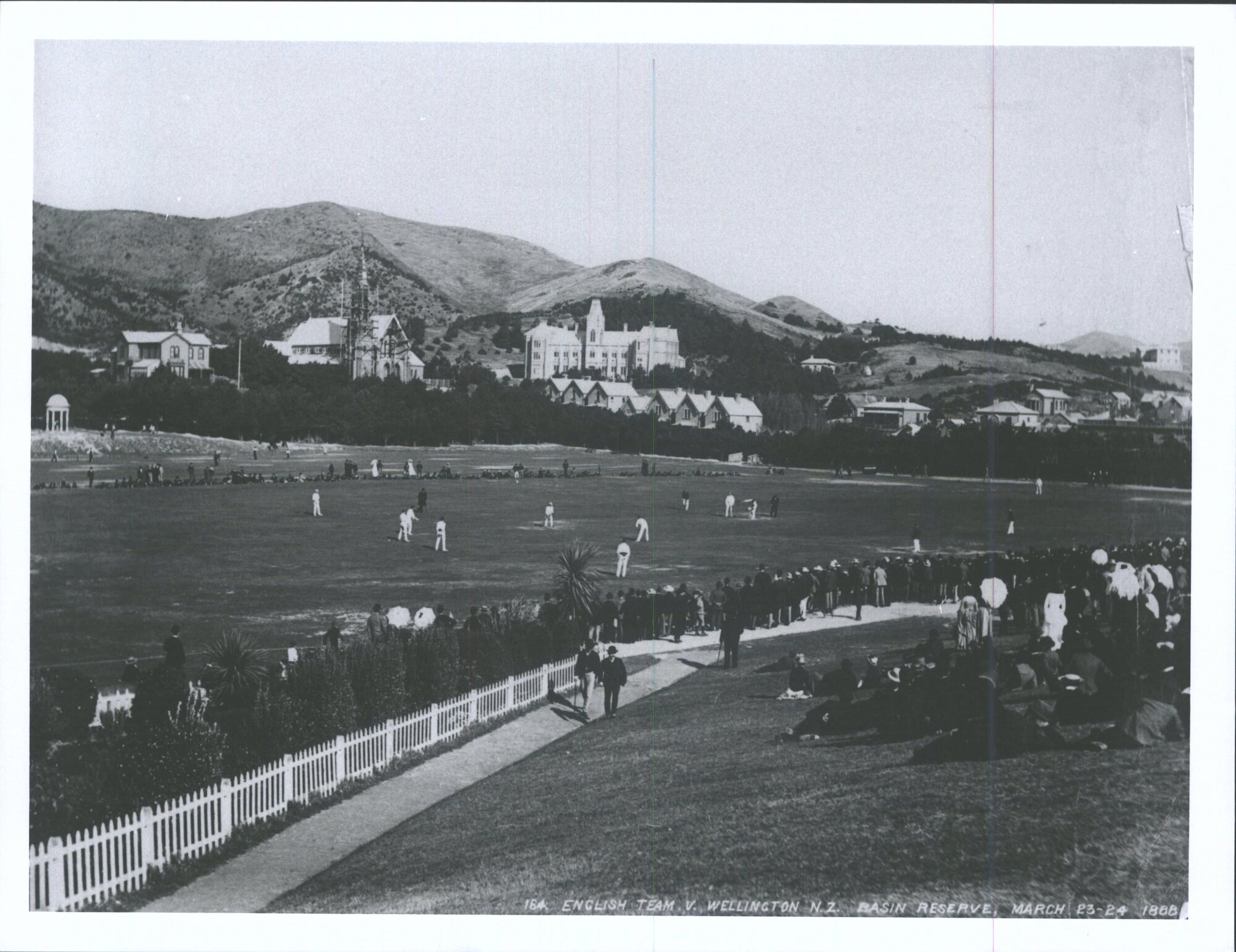 English Team vs Wellington, N.Z. Basin Reserve