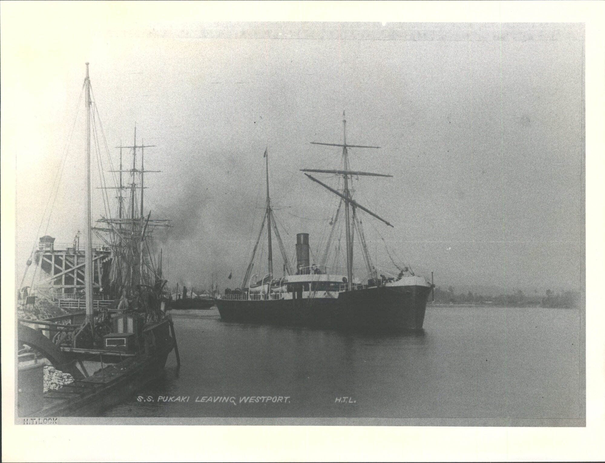 S.S. Pukaki Leaving Westport
