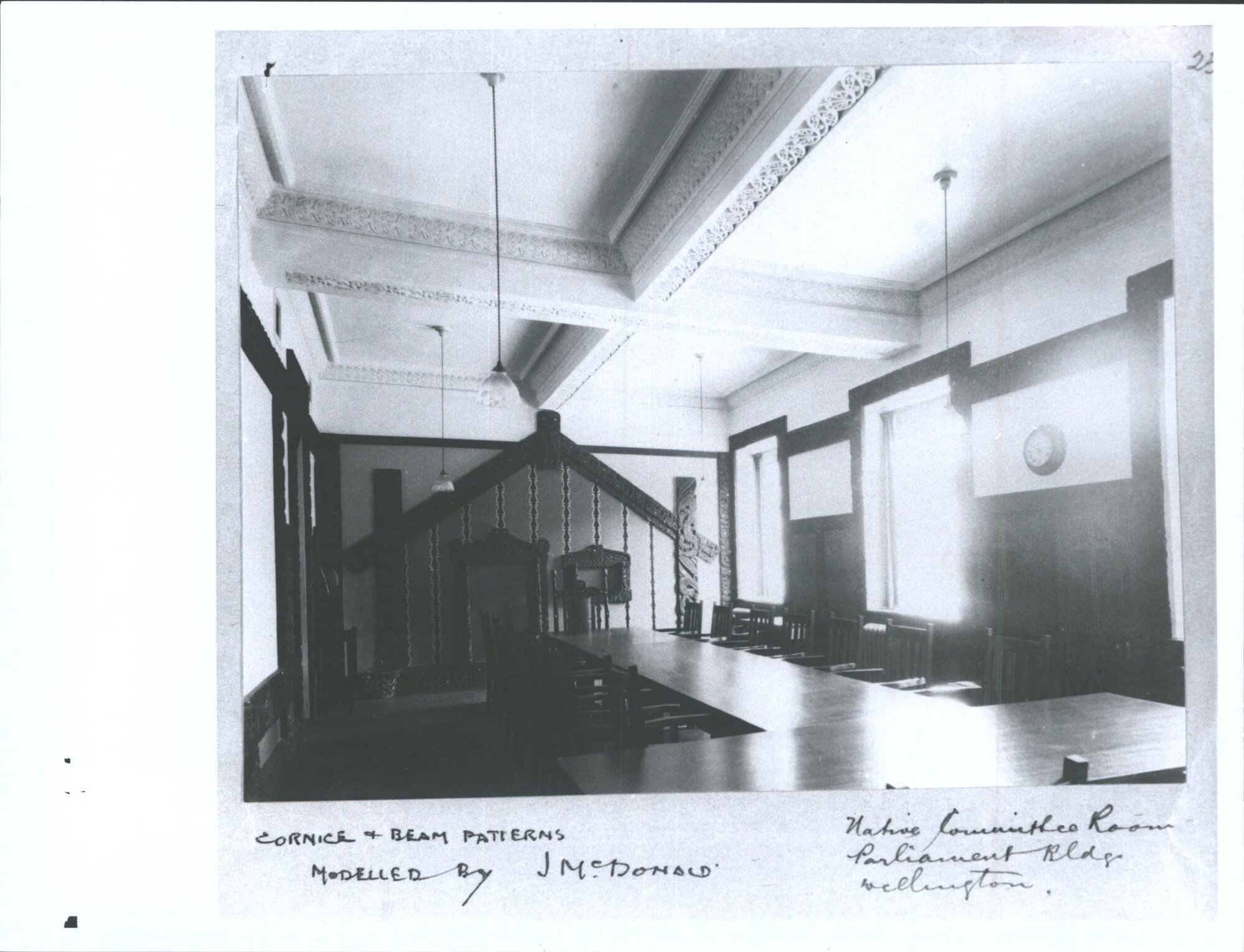 Native Committee Room, Parliament Buildings, Wellington