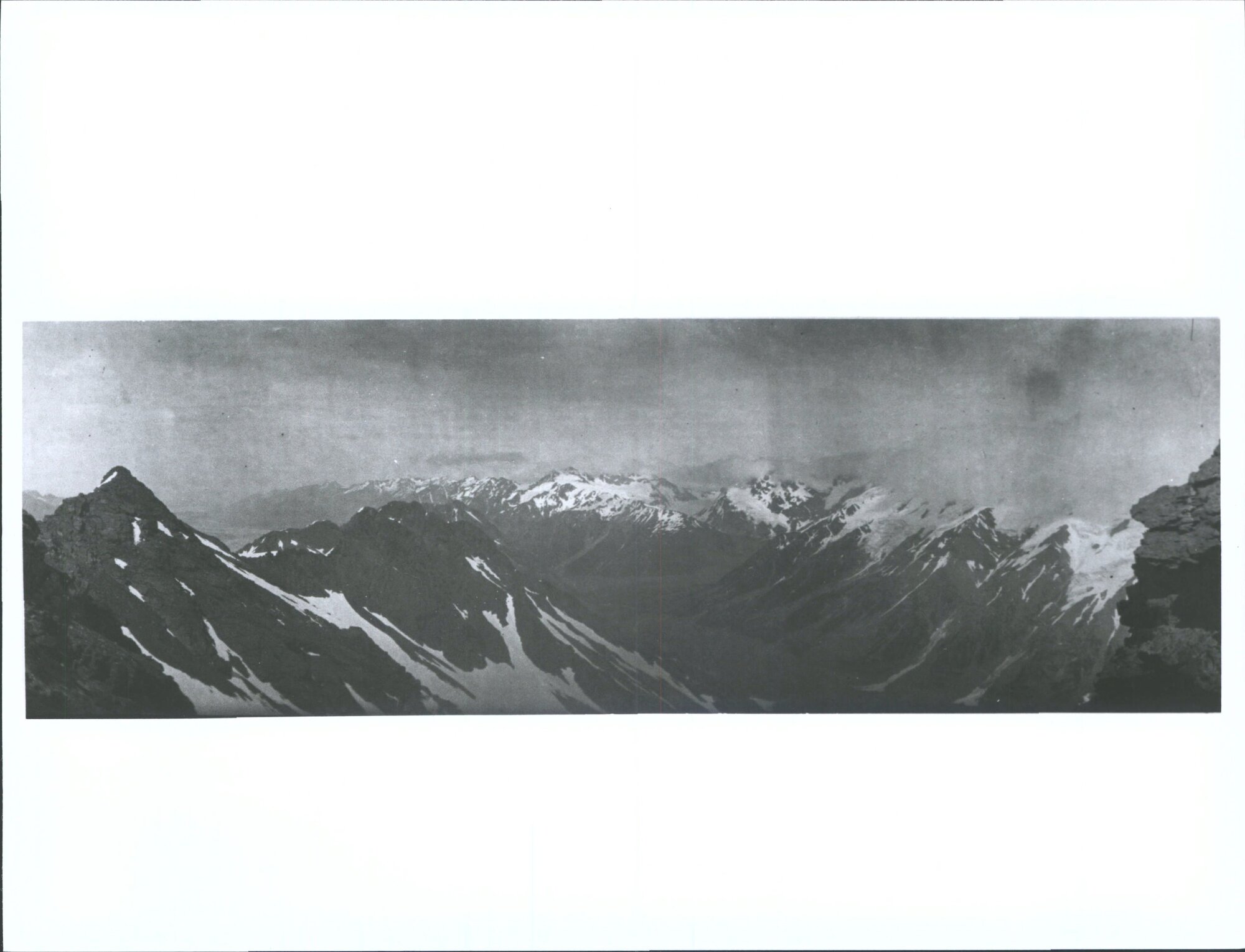 From the top of Ball Pass looking towards Sealy Range