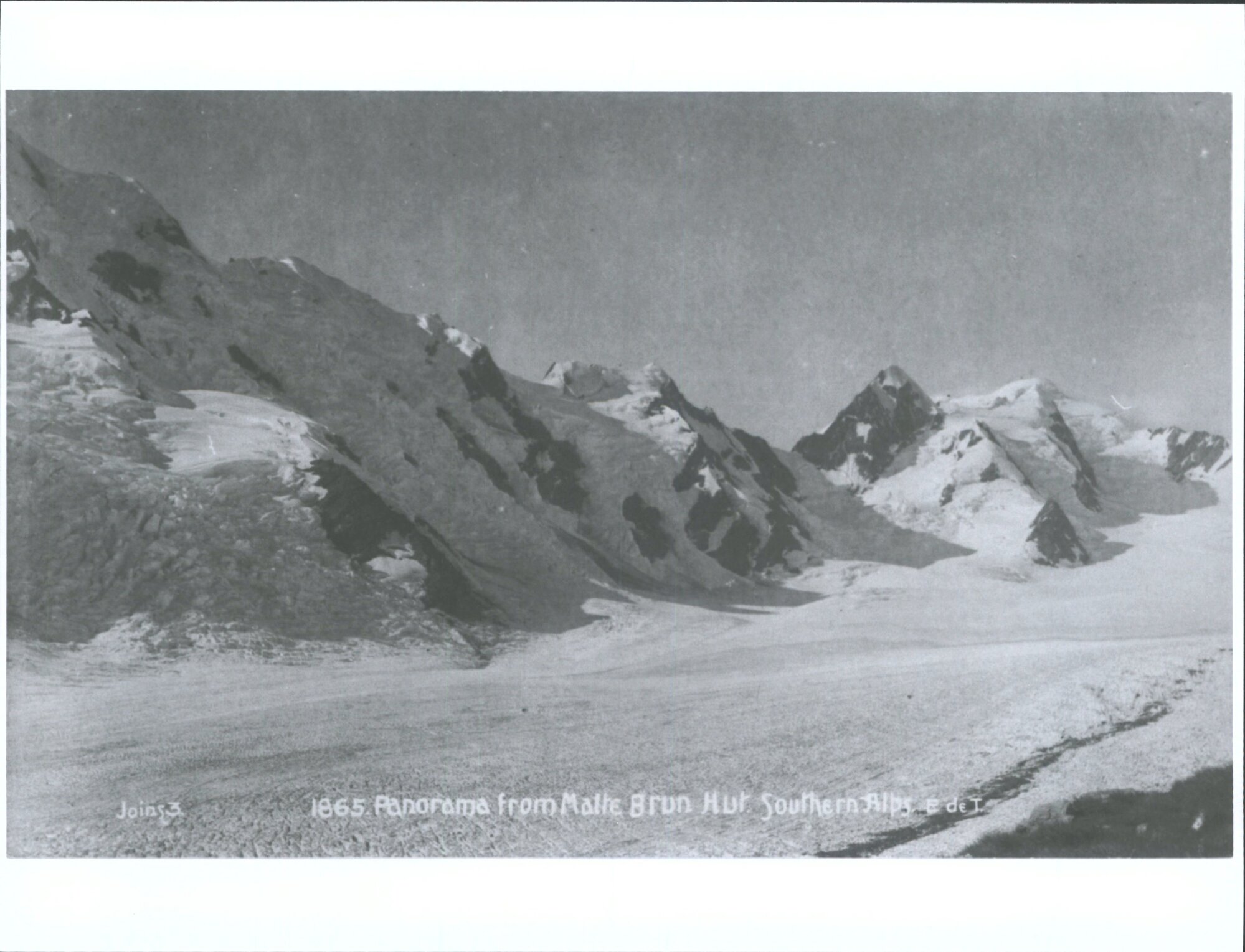 Panorama from Malte Brun Hut, Southern Alps