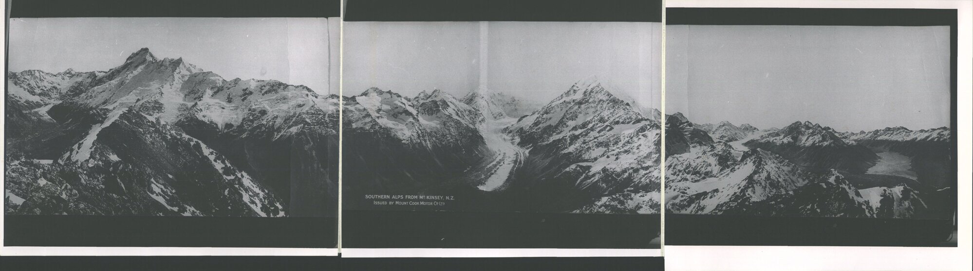 Southern Alps from Mt. Kinsey, N.Z.