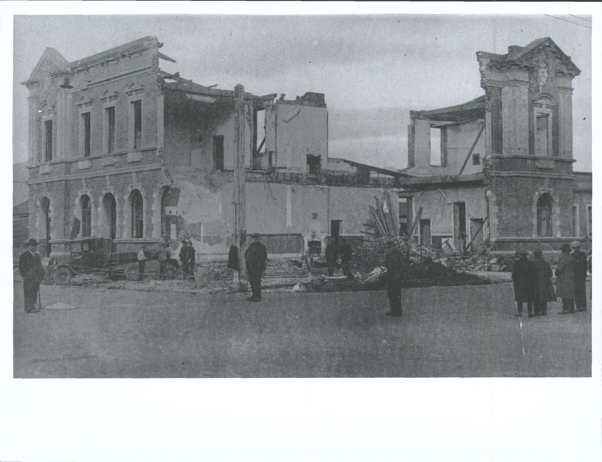 Post office being demolished